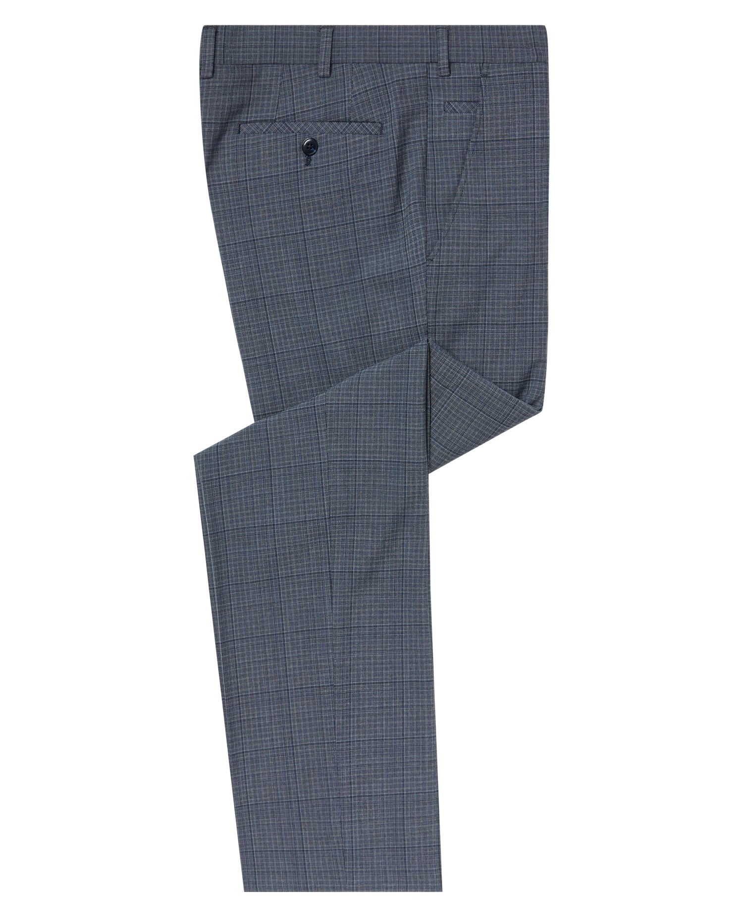 Slim Fit Checked Stretch Suit - Image 8