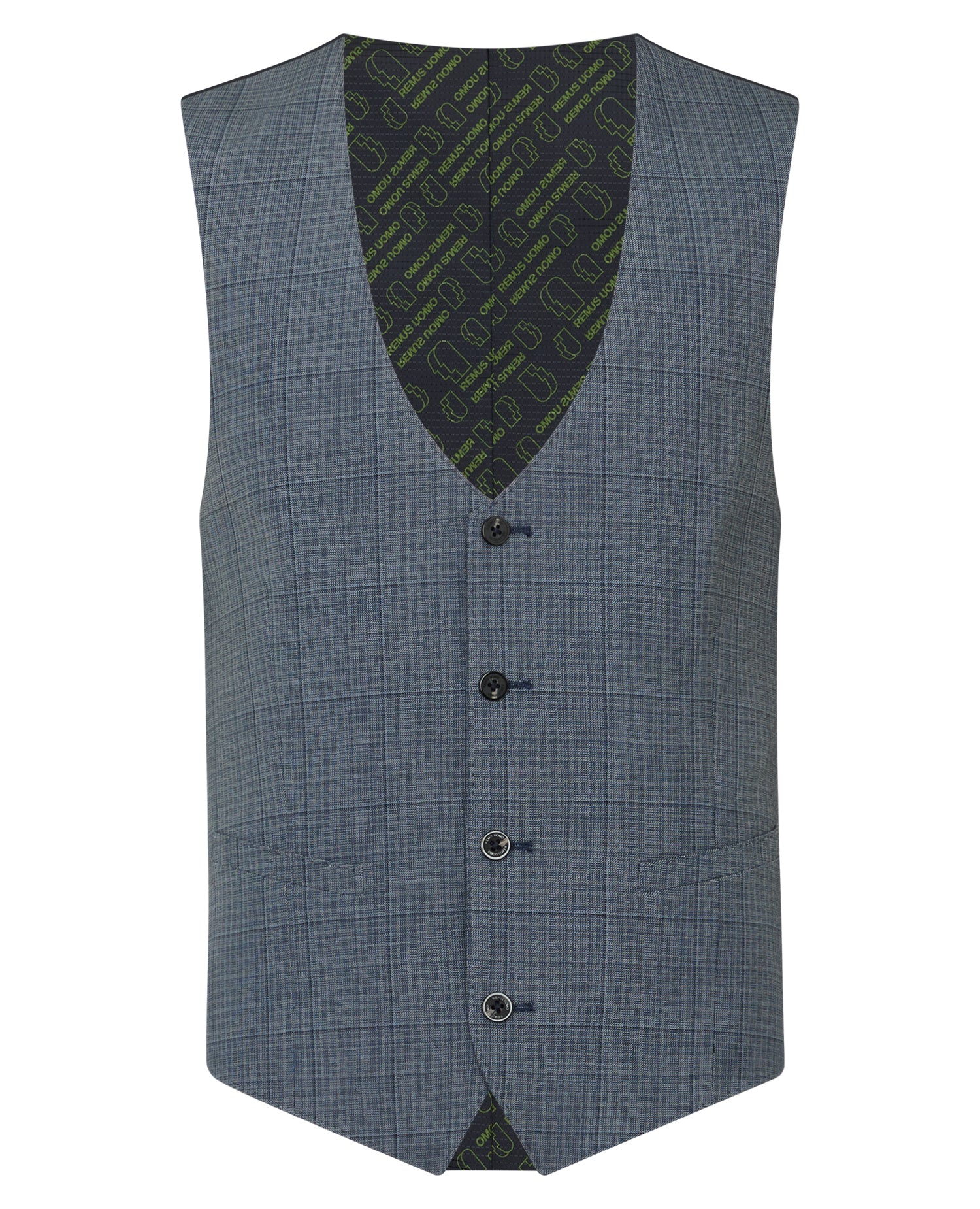 Slim Fit Checked Stretch Suit - Image 9