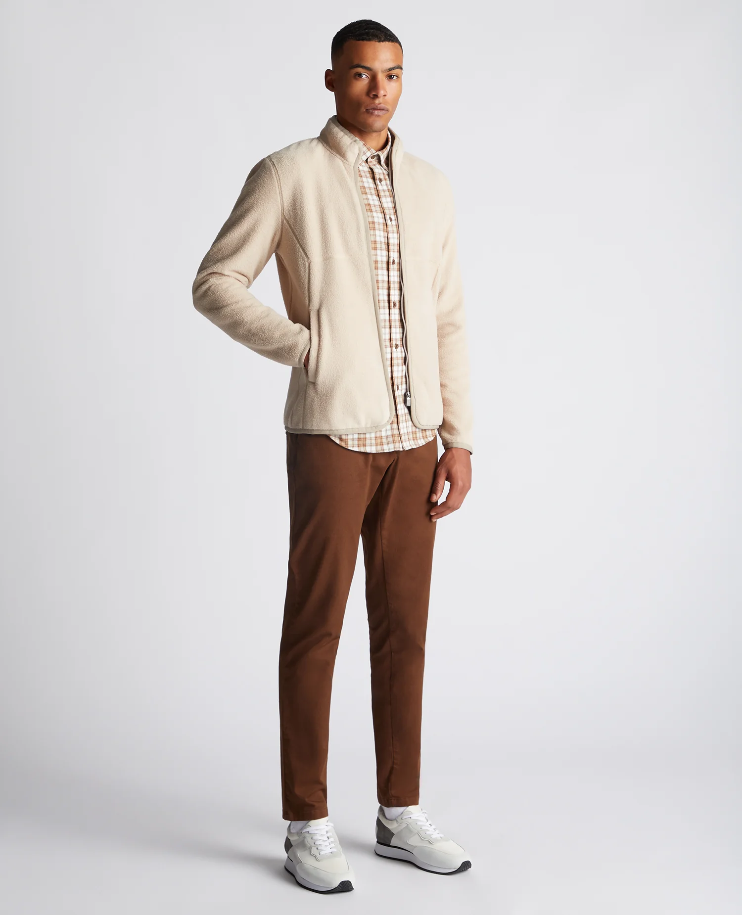 Slim Fit Checked Cotton Blend Shirt - Image 4