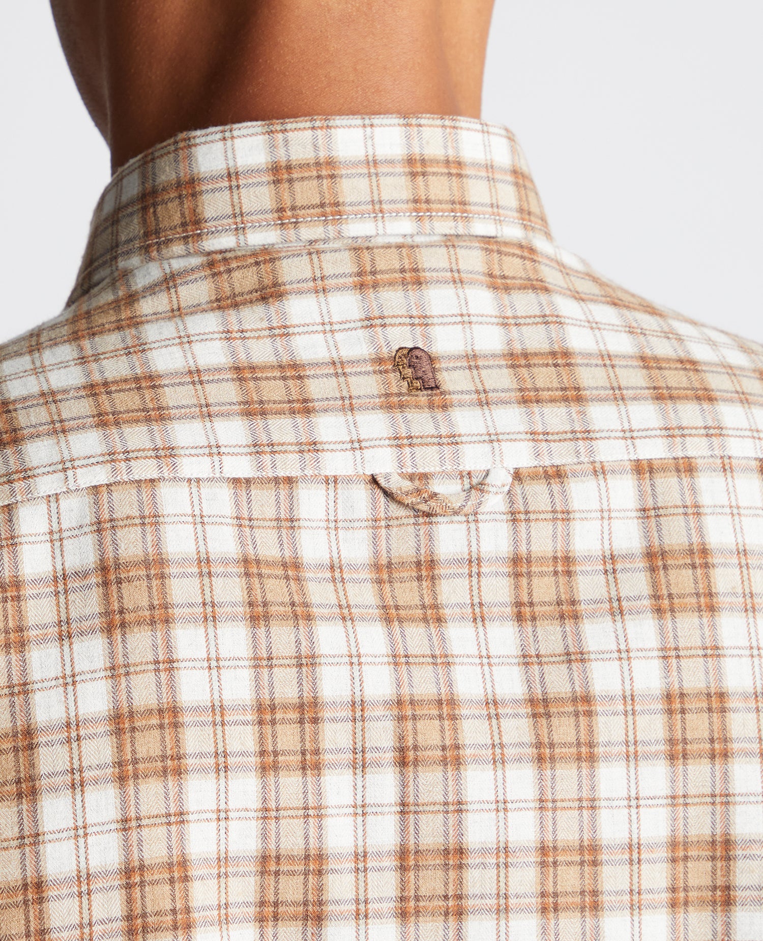 Slim Fit Checked Cotton Blend Shirt - Image 7