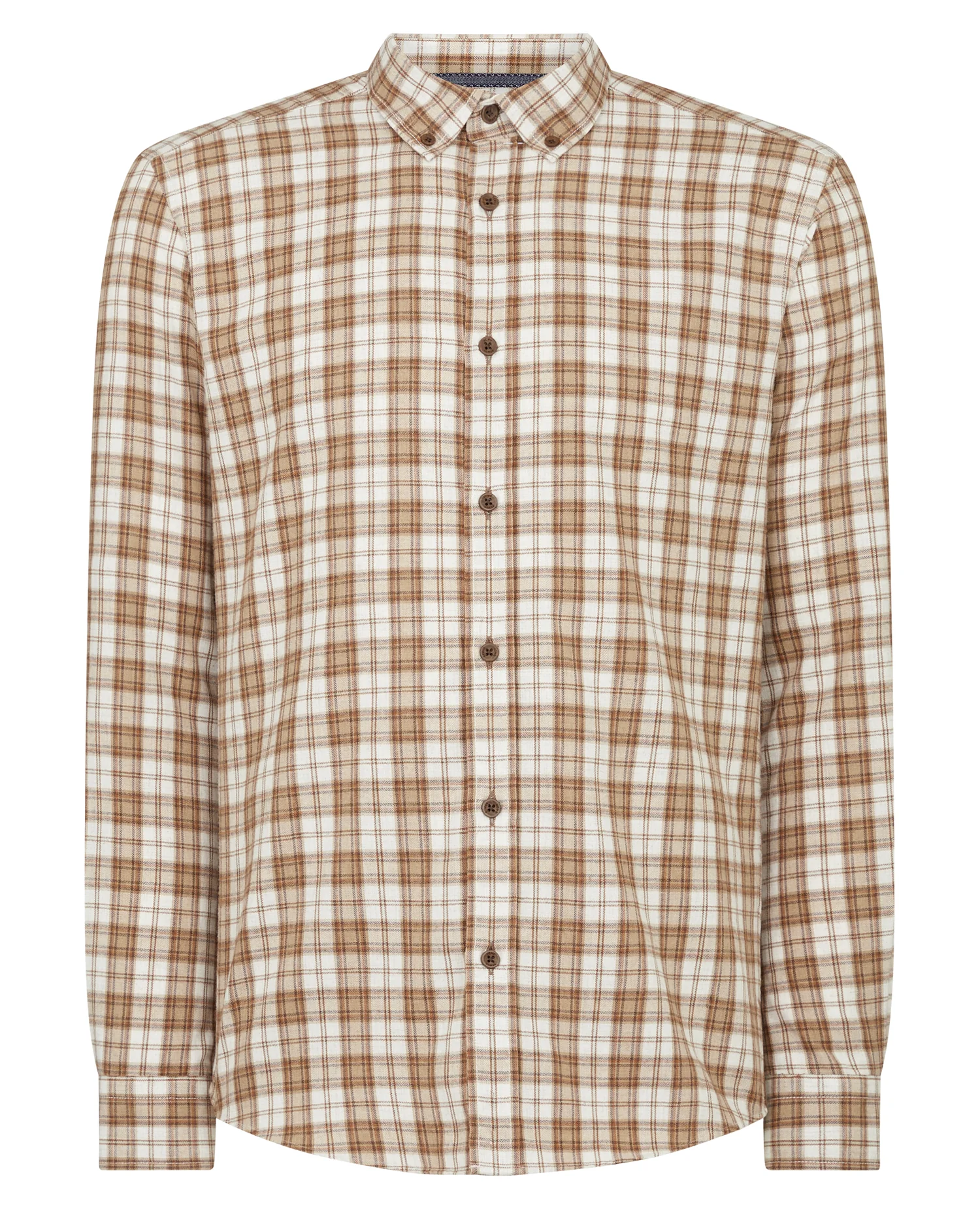 Slim Fit Checked Cotton Blend Shirt - Image 8