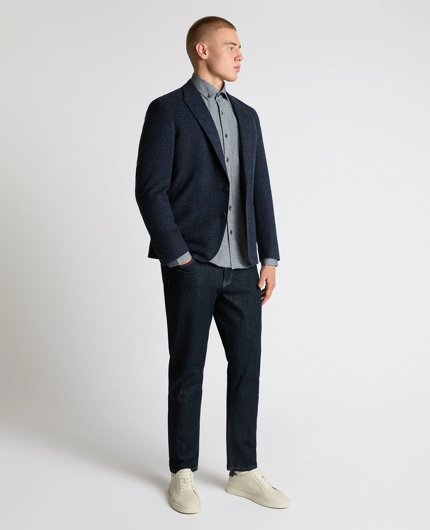 Slim Fit Wool-Blend Asti Jacket - Image 4