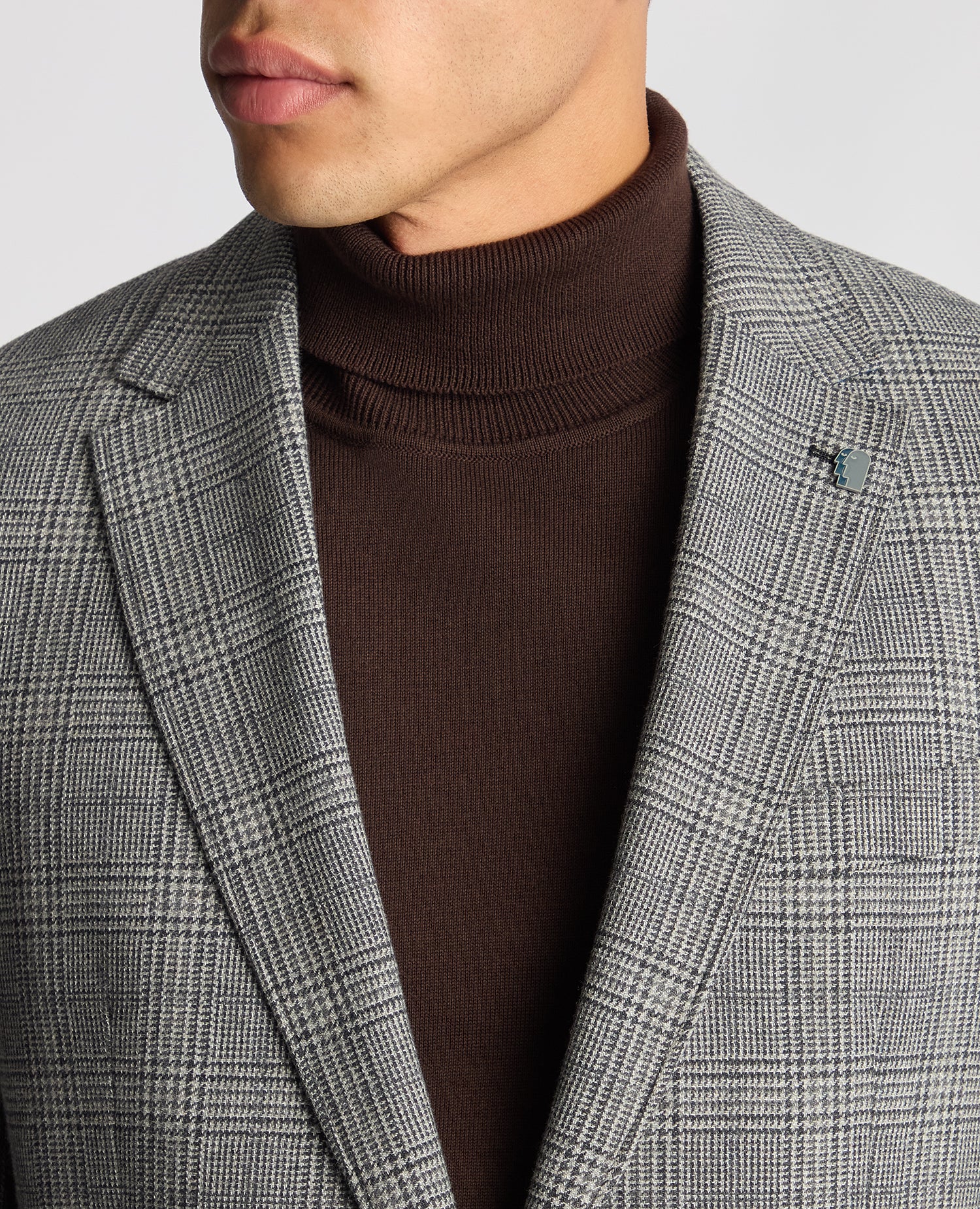 Slim Fit Checked Wool-Blend Jacket - Image 6