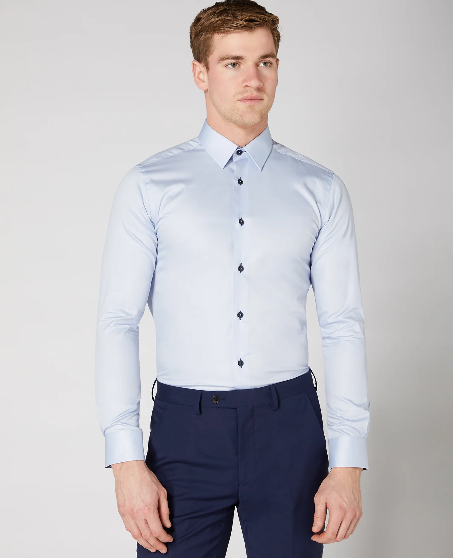 Slim Fit Cotton-Blend Shirt - Image 2