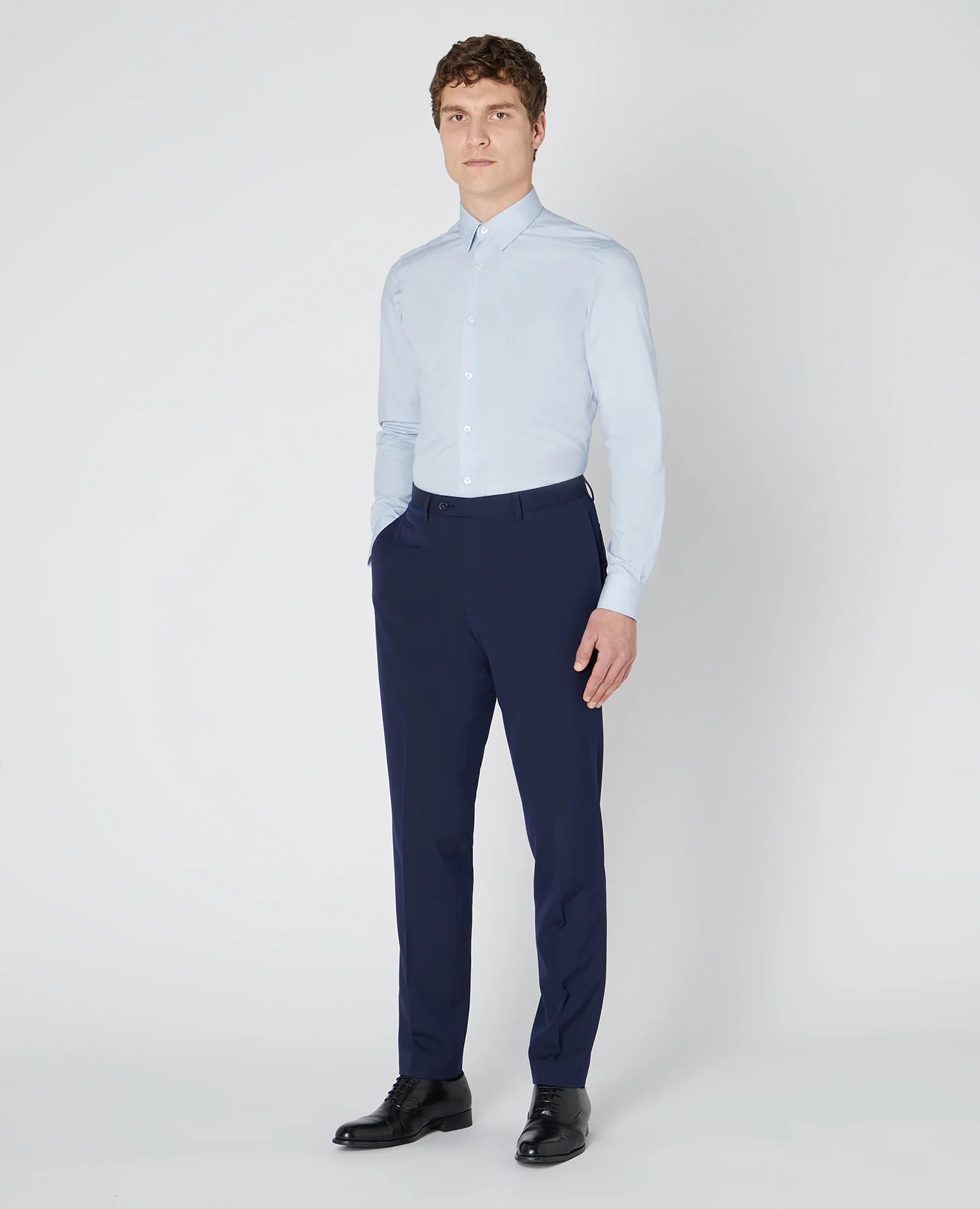 Slim Fit French Front Shirt - Image 2