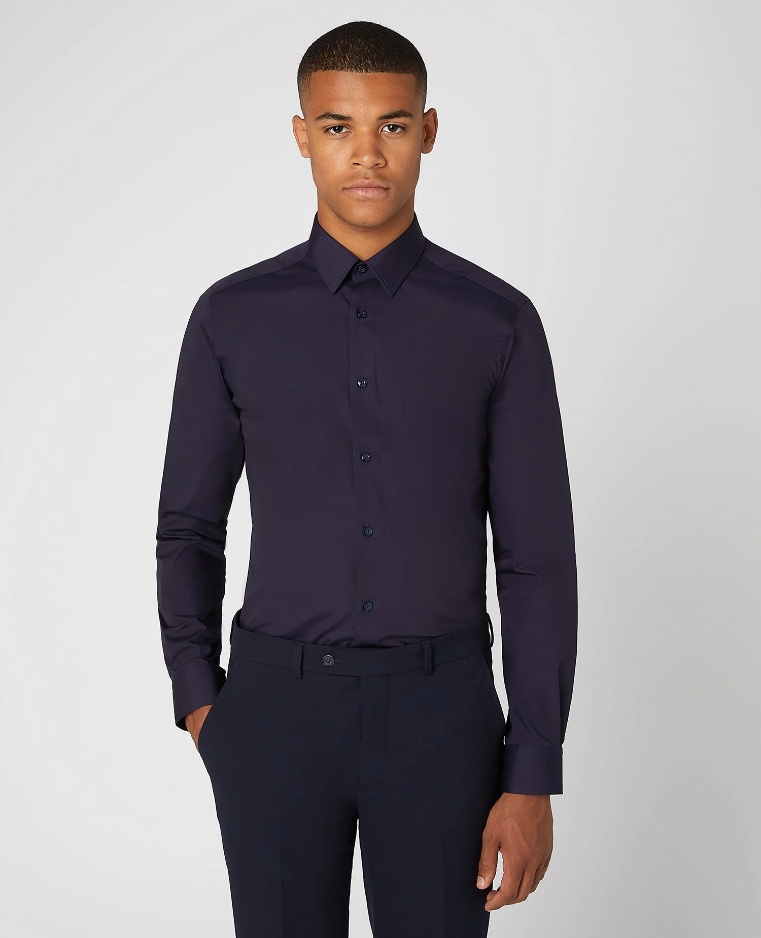 Slim Fit Cotton-Blend Shirt