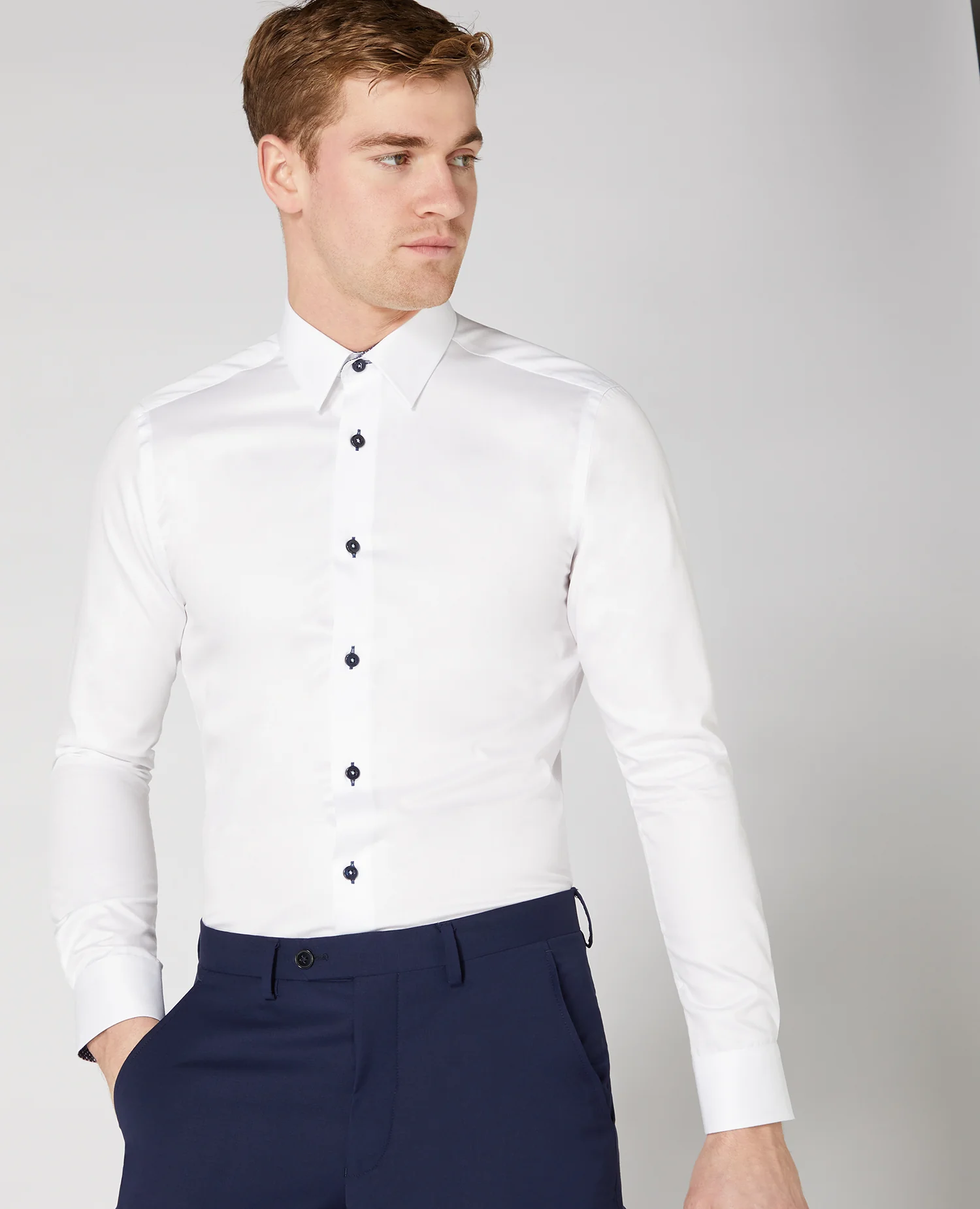 Slim Fit Cotton-Blend Shirt