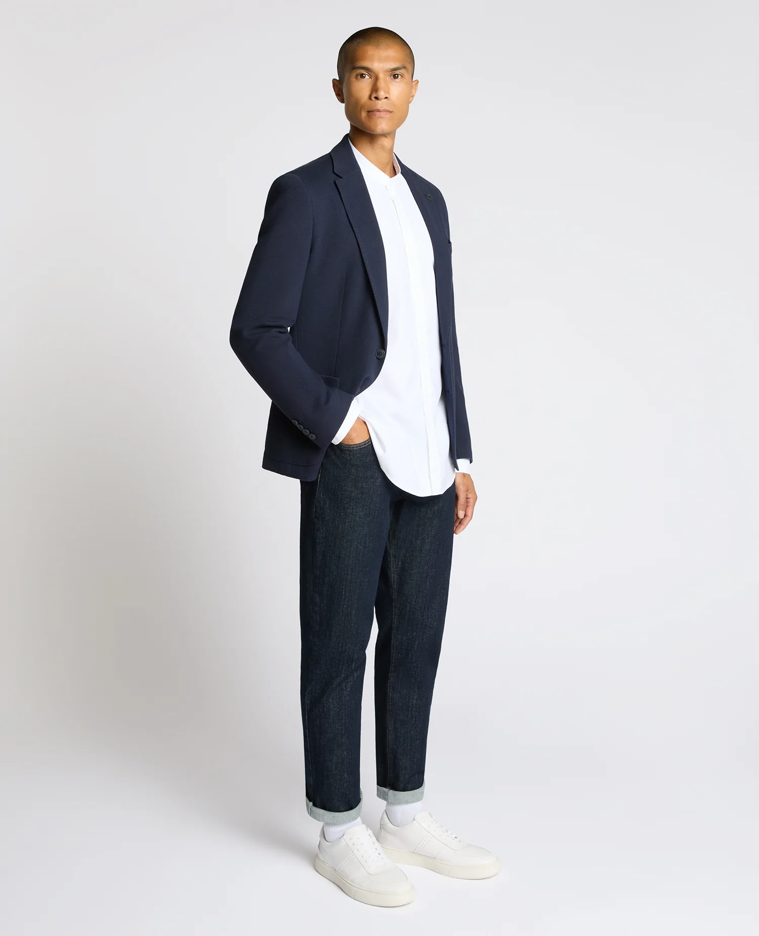 Slim Fit Cotton Stretch Jacket - Image 4