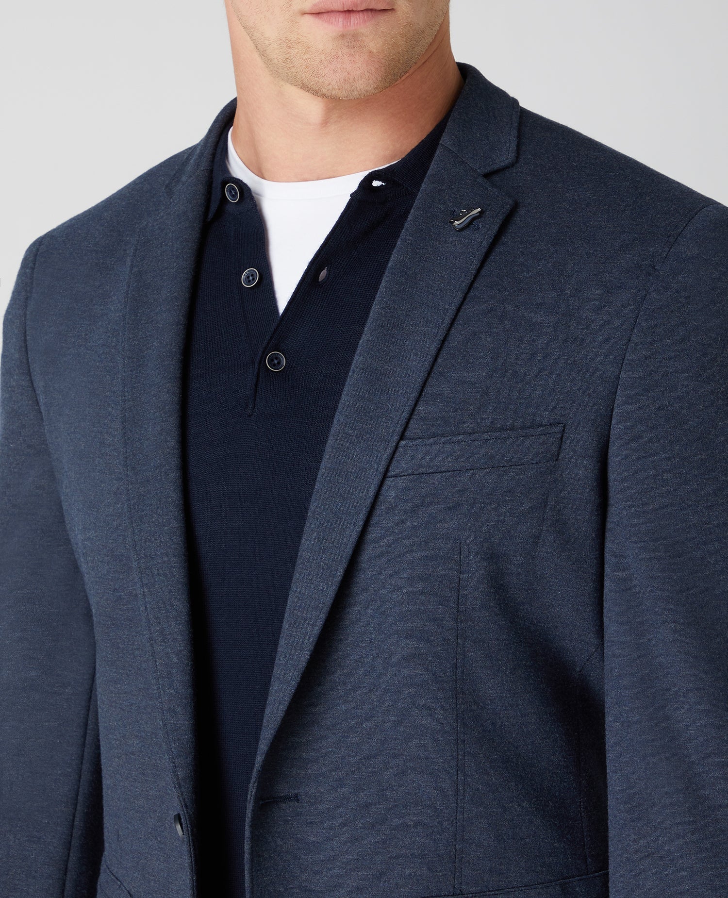 Slim Fit Cotton-Blend Stretch Jacket - Image 4