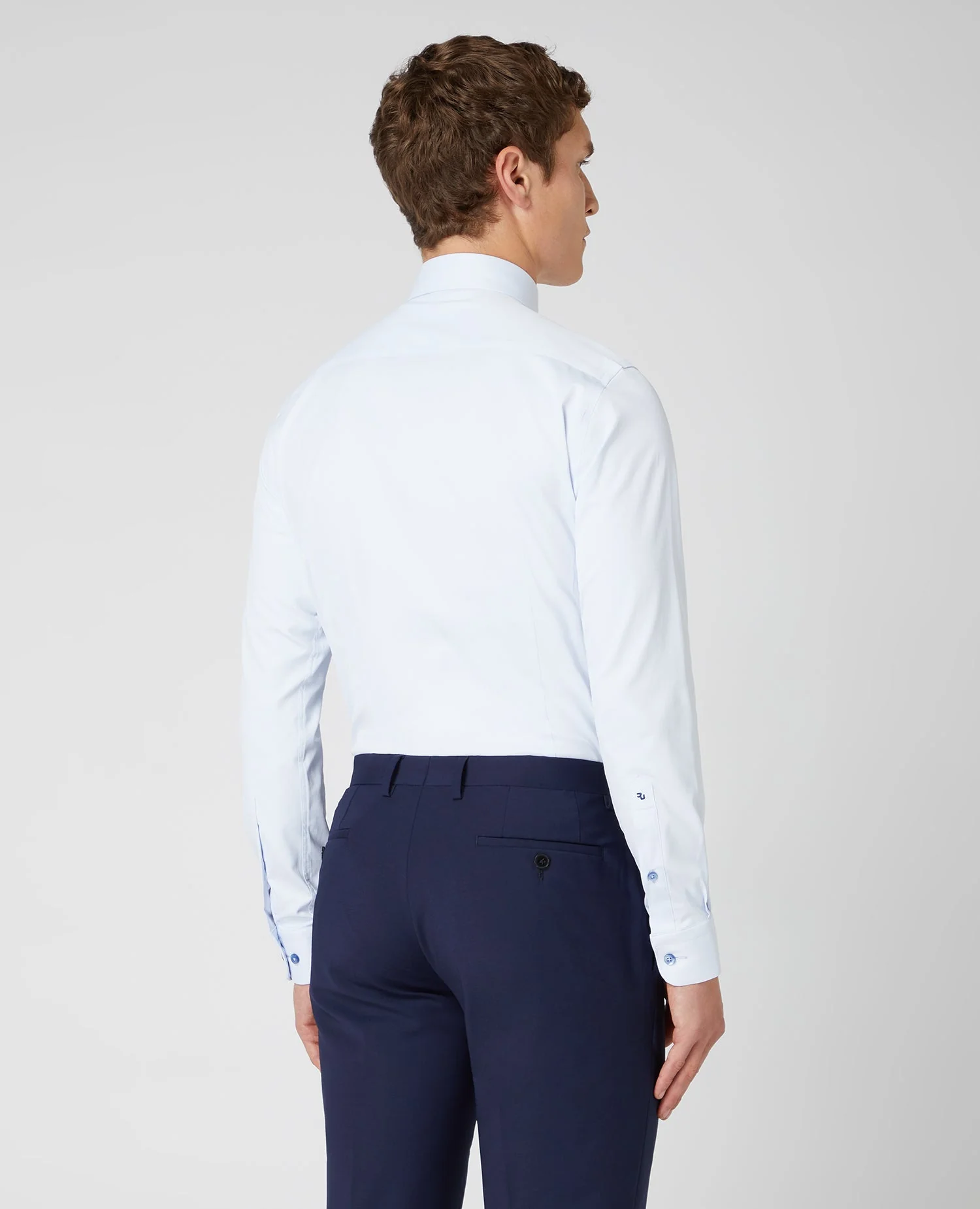 Slim Fit Cotton Stretch Shirt - Image 3