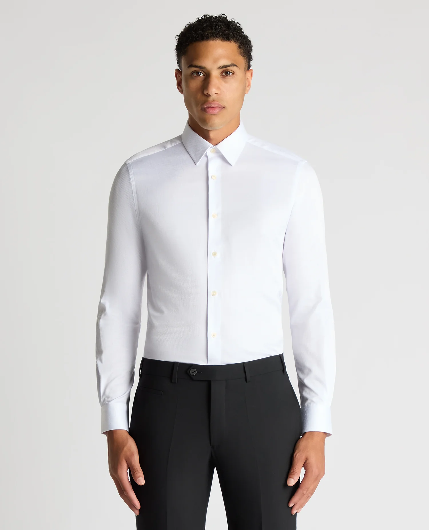 Slim Fit Contrast Detail Shirt