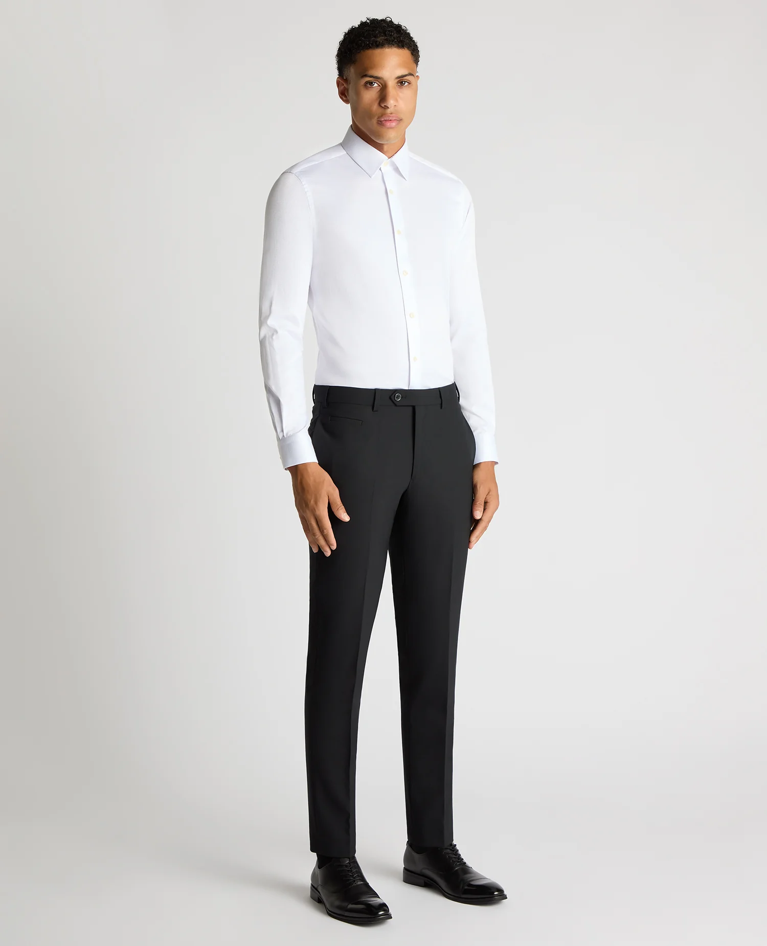 Slim Fit Contrast Detail Shirt - Image 2
