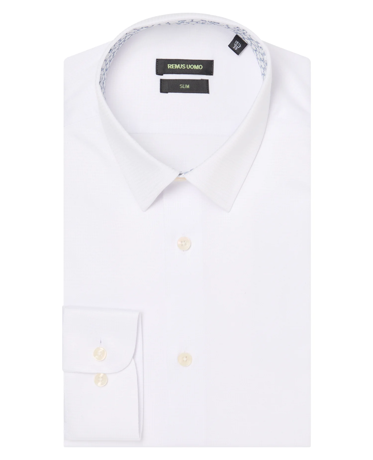 Slim Fit Contrast Detail Shirt - Image 6