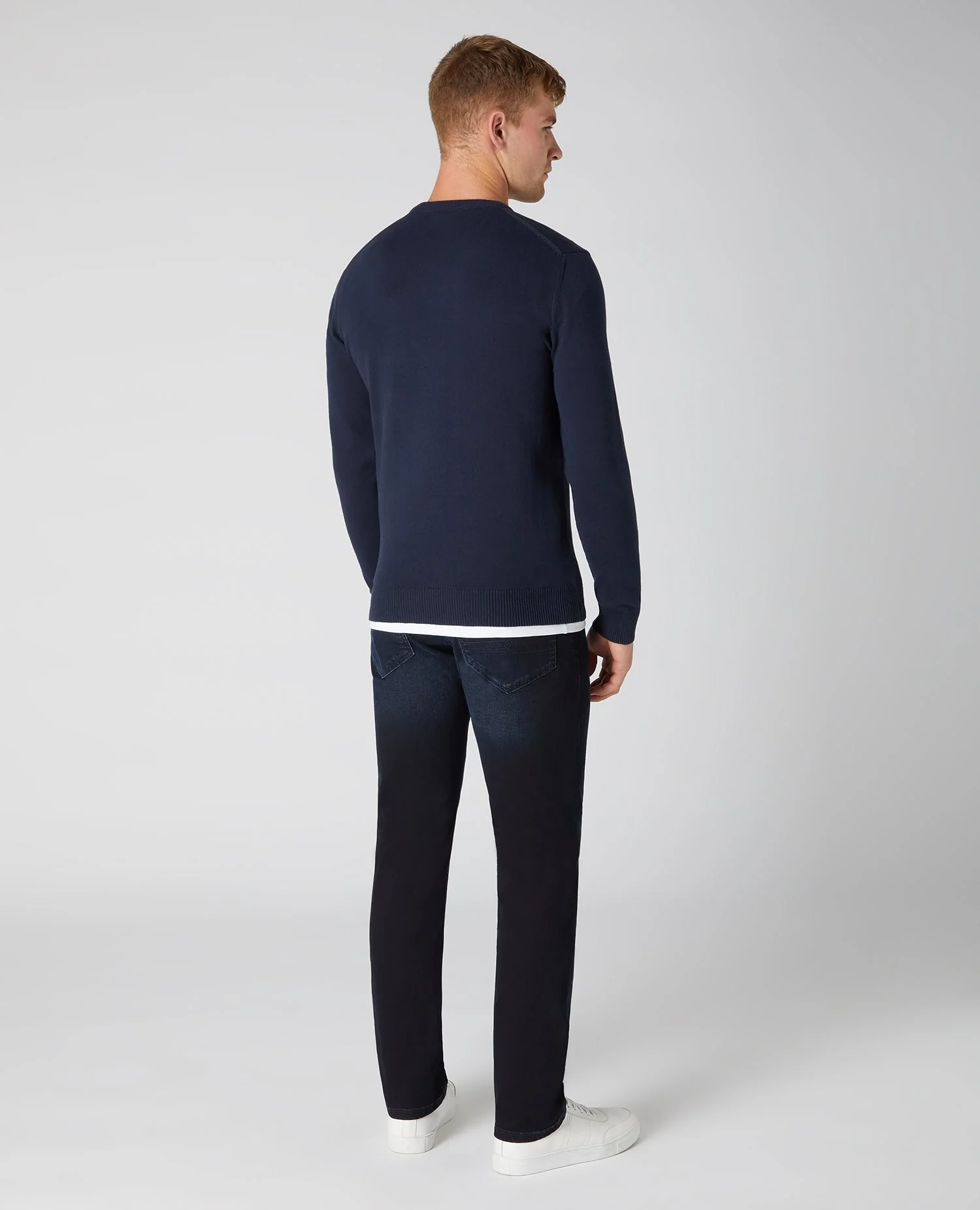 Slim Fit Cotton-Rich Sweater - Image 3