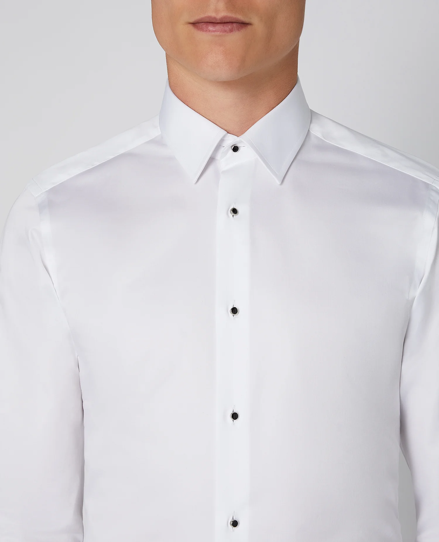 Slim Fit Stud Button Shirt - Image 3