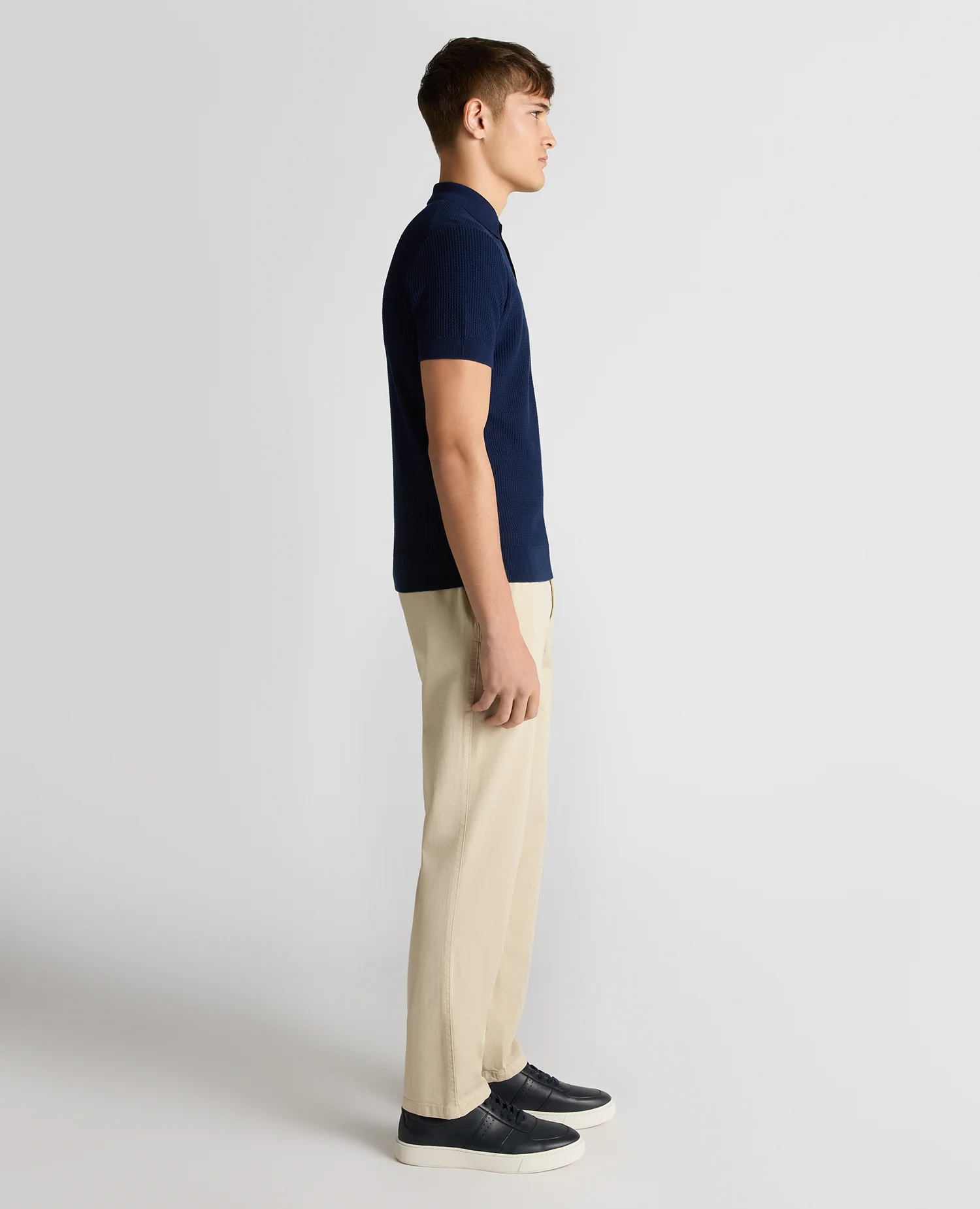 Knitted Cotton Polo Shirt - Image 4