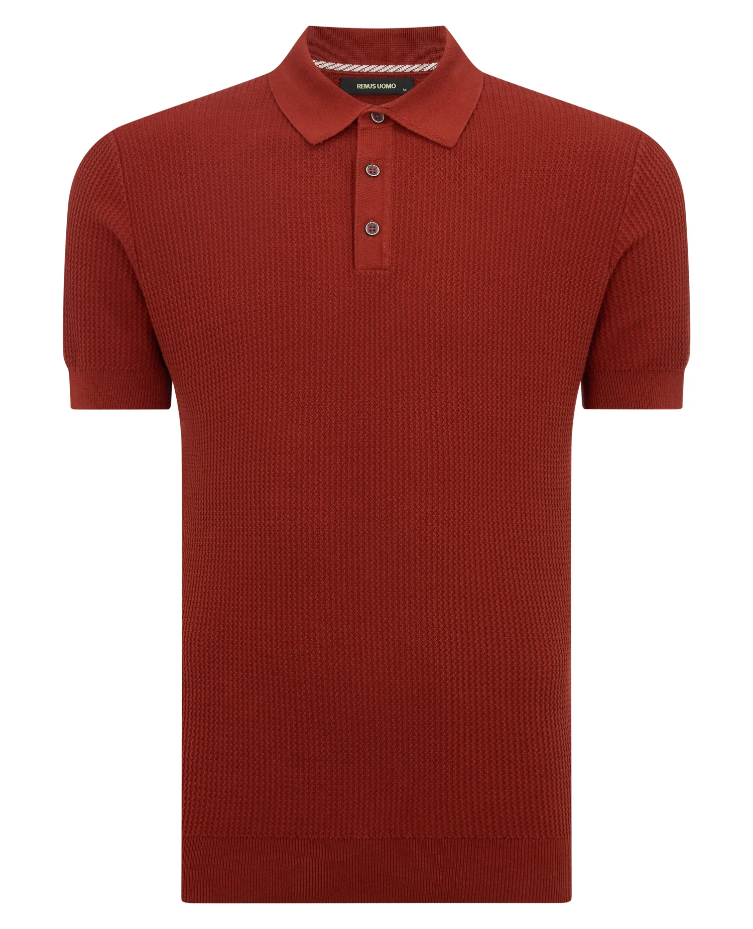 Slim Fit Cotton Interest Fabric Polo Shirt - Image 6