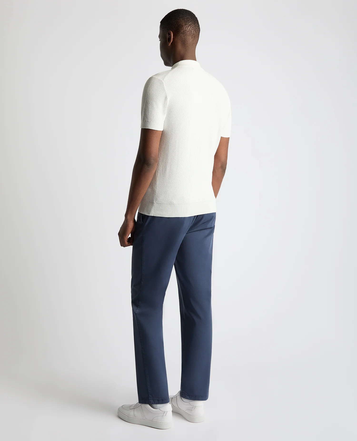 Knitted Cotton Polo Shirt - Image 3