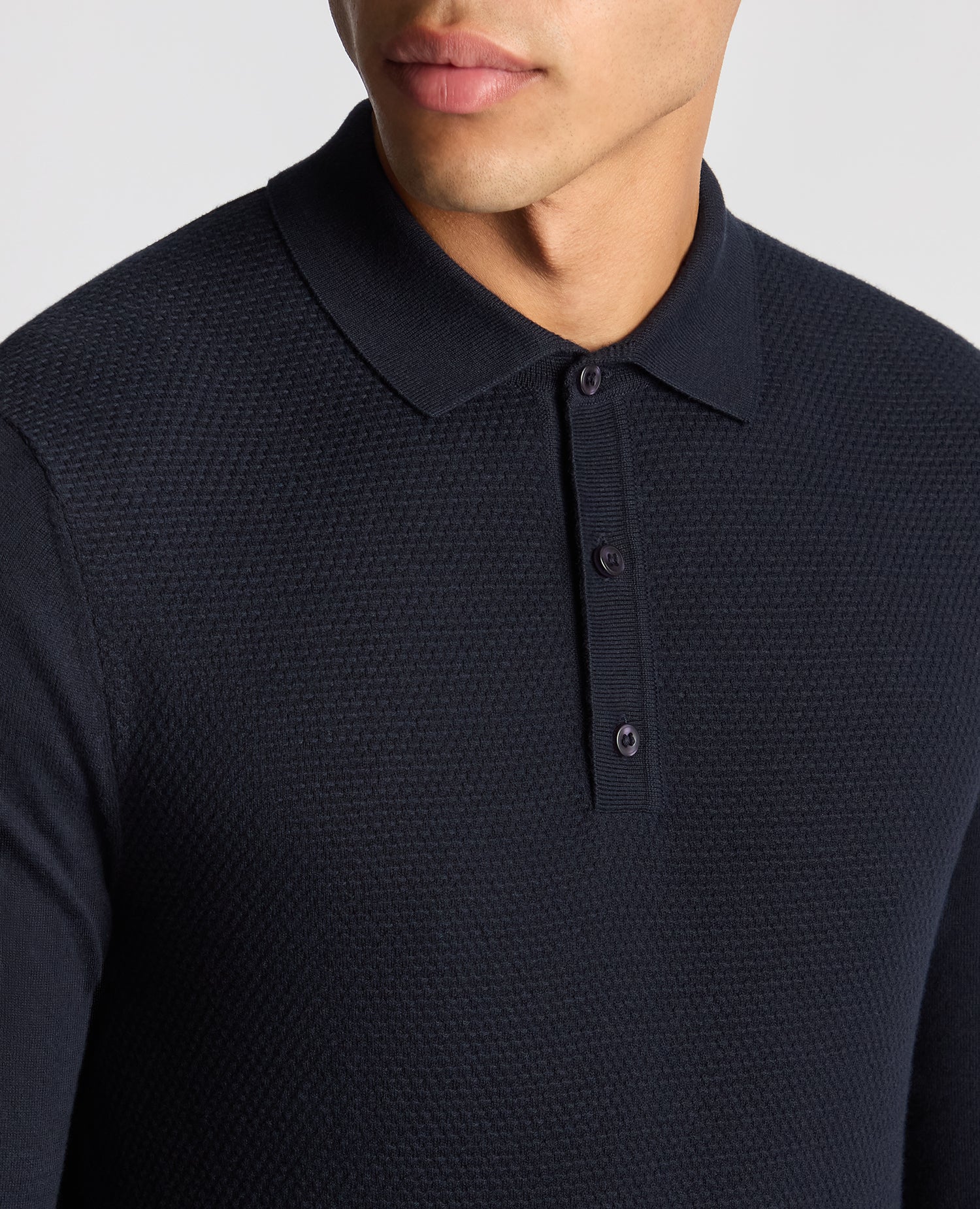 Slim Fit Cotton Knitted Polo - Image 5