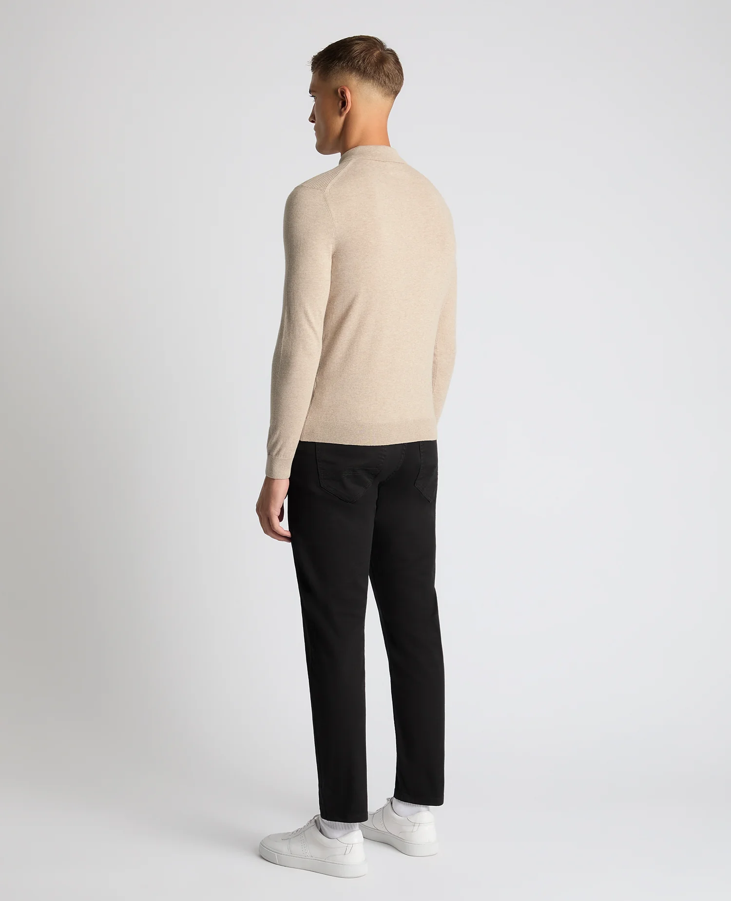 Slim Fit Cotton Knitted Polo - Image 3