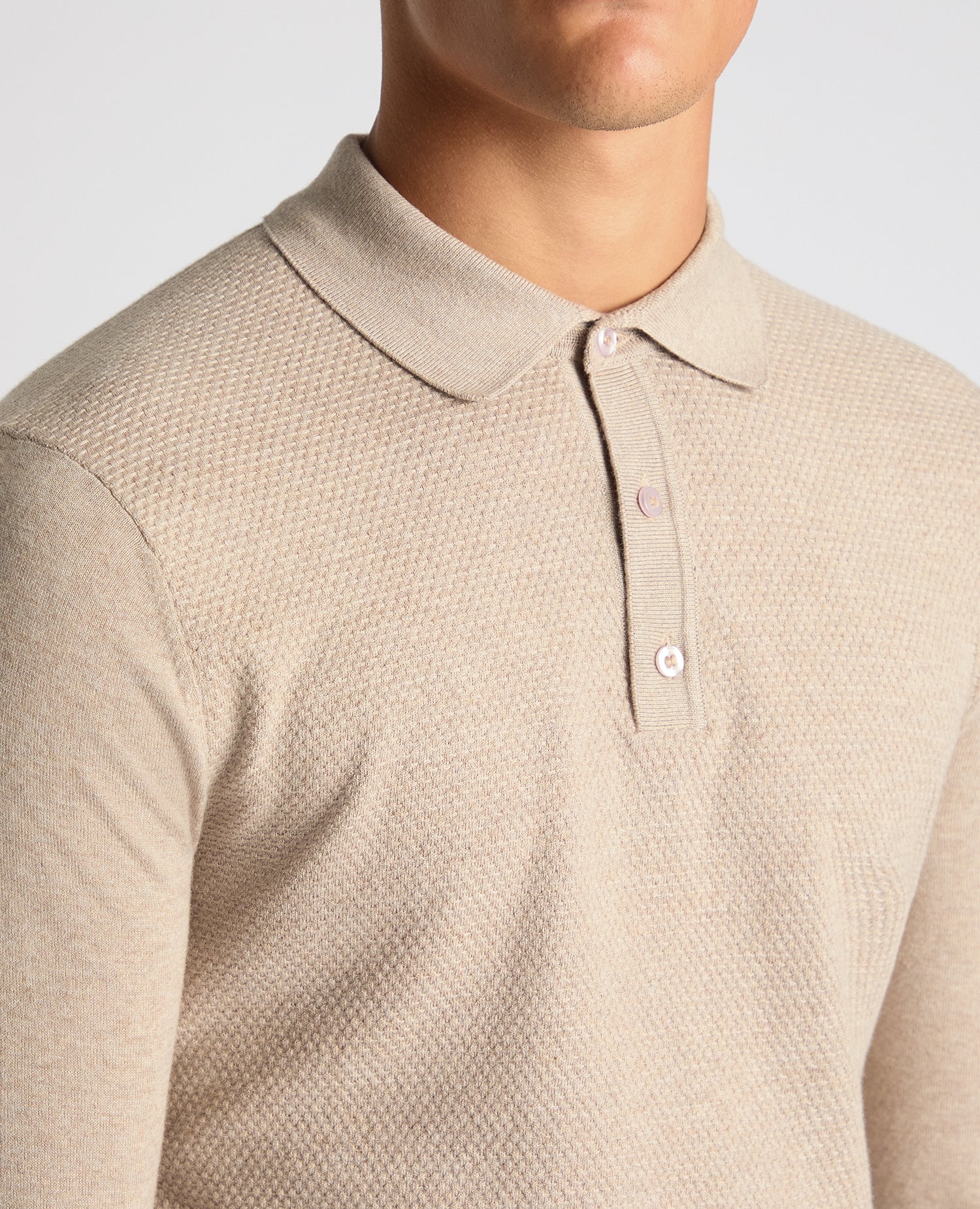 Slim Fit Cotton Knitted Polo - Image 5