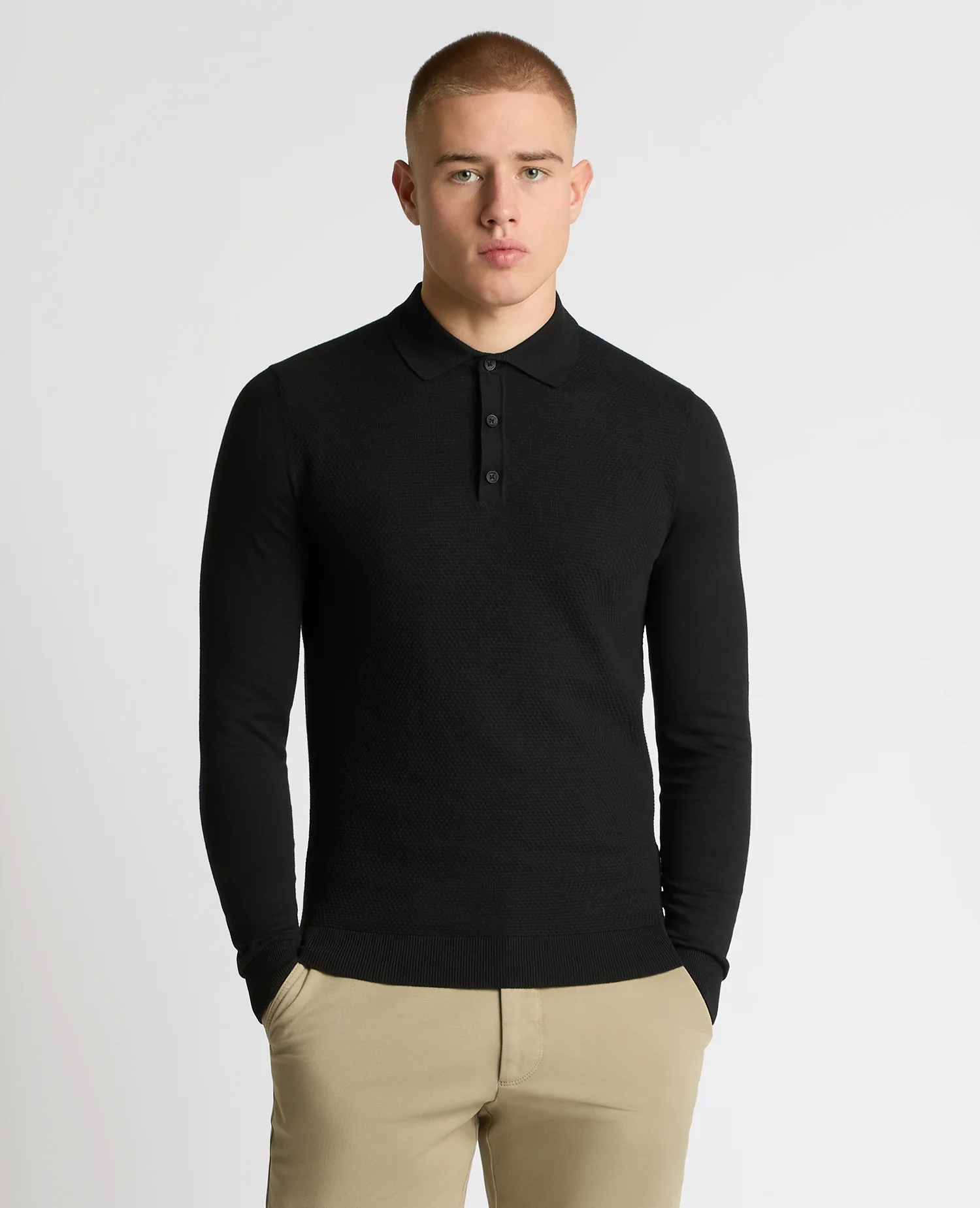 Cotton Interest Fabric Knit Polo
