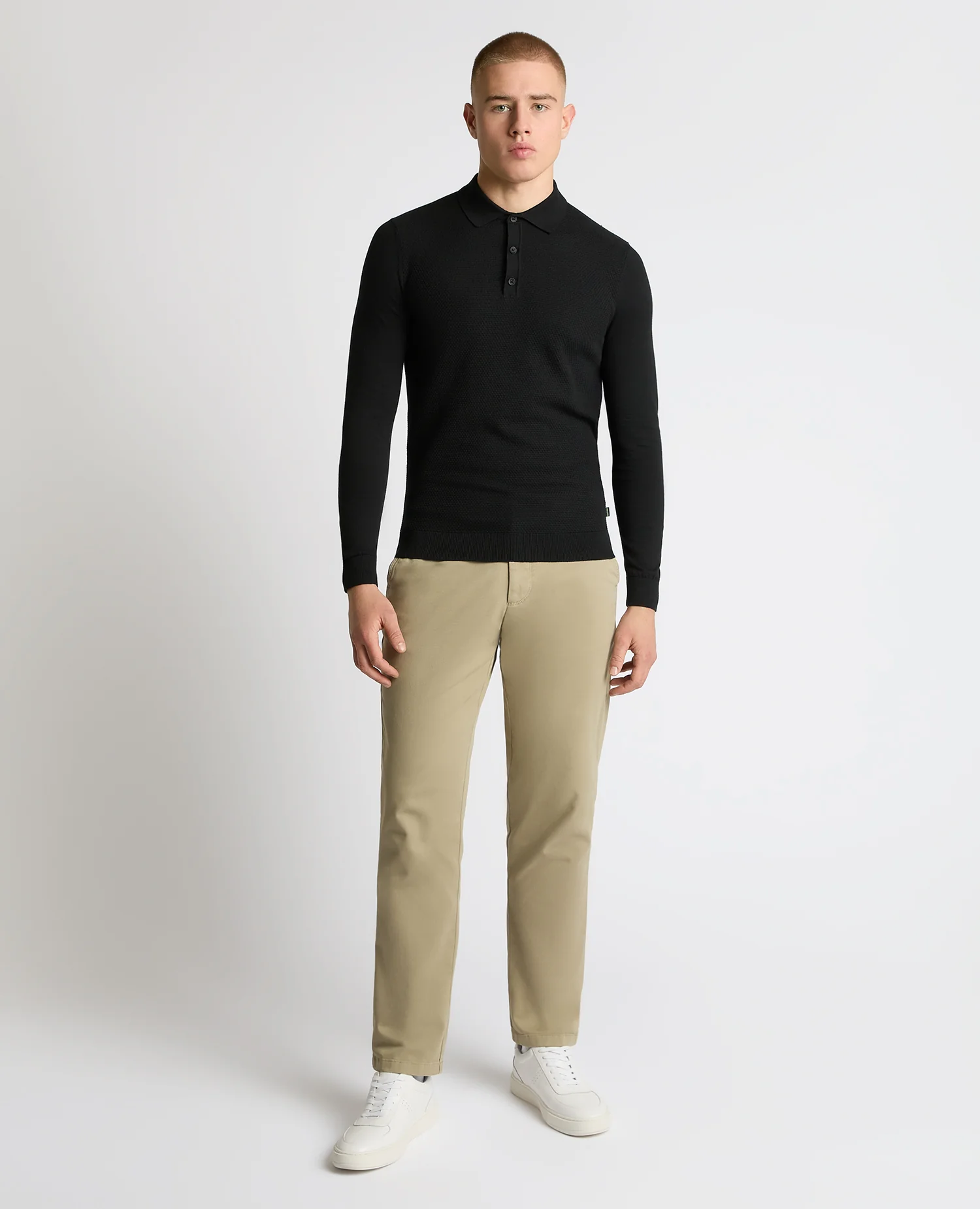 Cotton Interest Fabric Knit Polo - Image 2