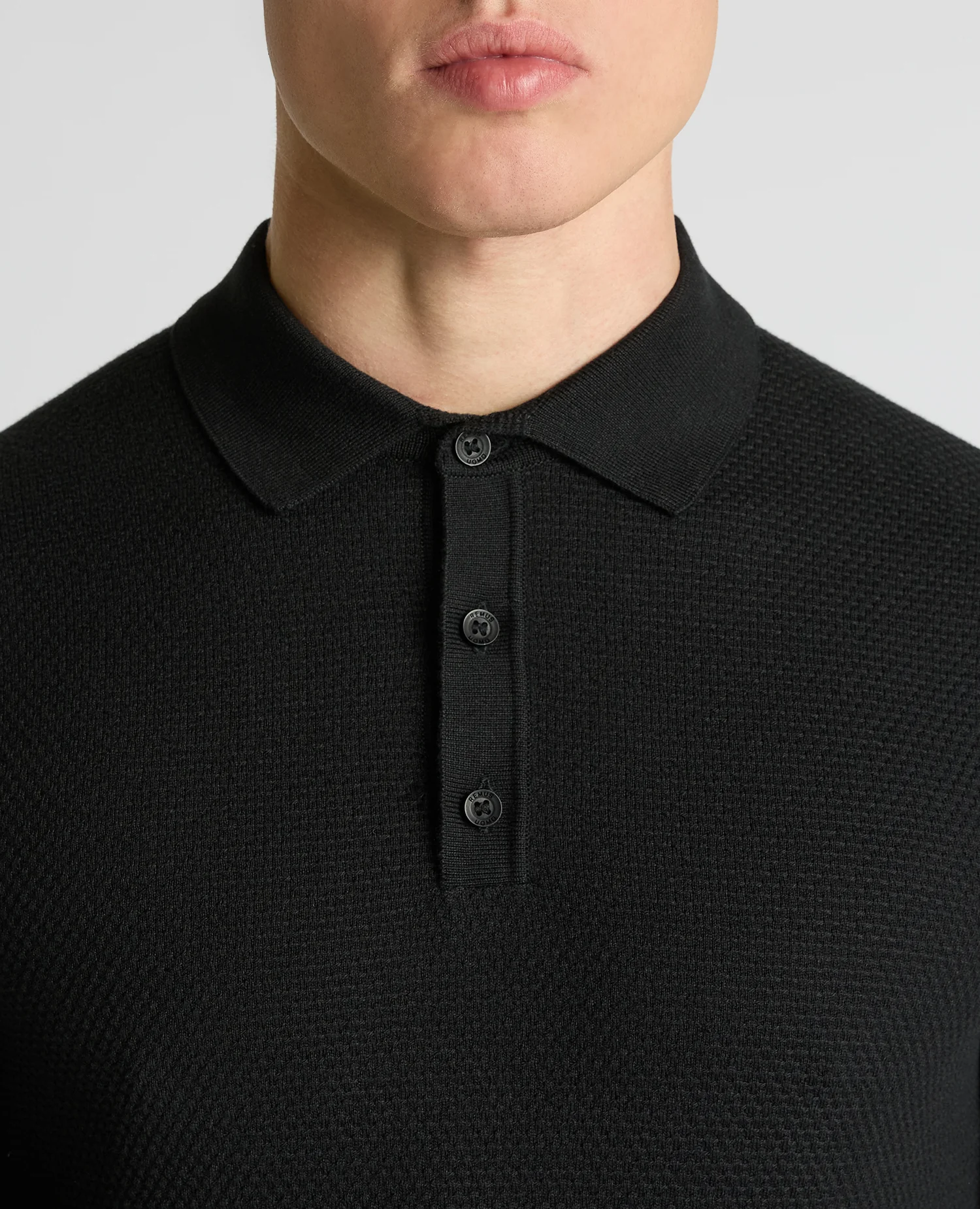 Cotton Interest Fabric Knit Polo - Image 5