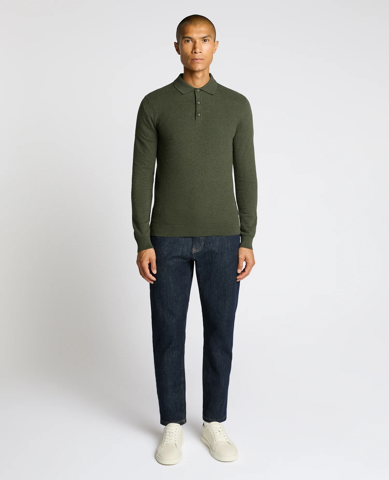 Cotton Interest Fabric Knit Polo - Image 2