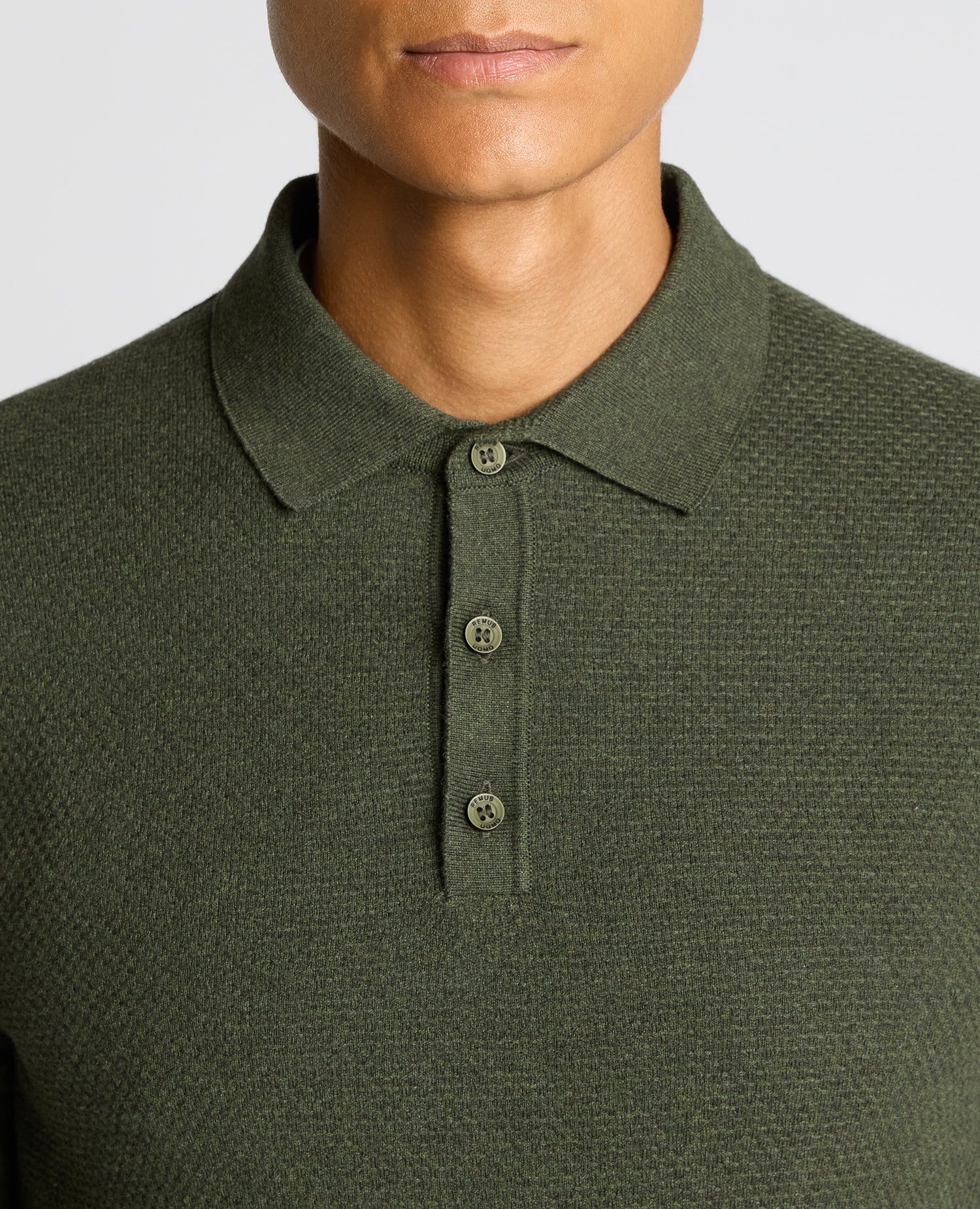 Cotton Interest Fabric Knit Polo - Image 5