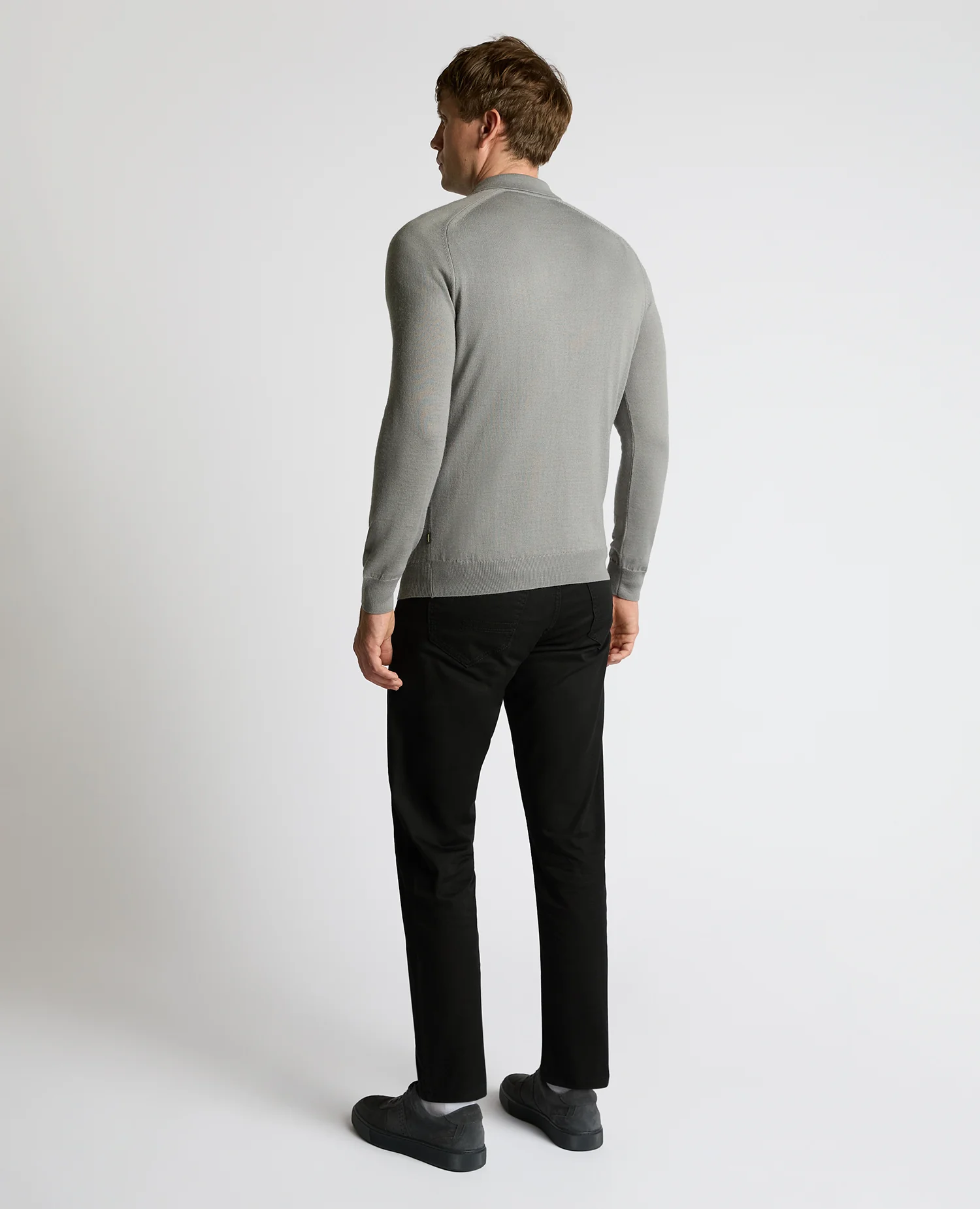 Merino Wool-Blend Knit Polo - Image 3