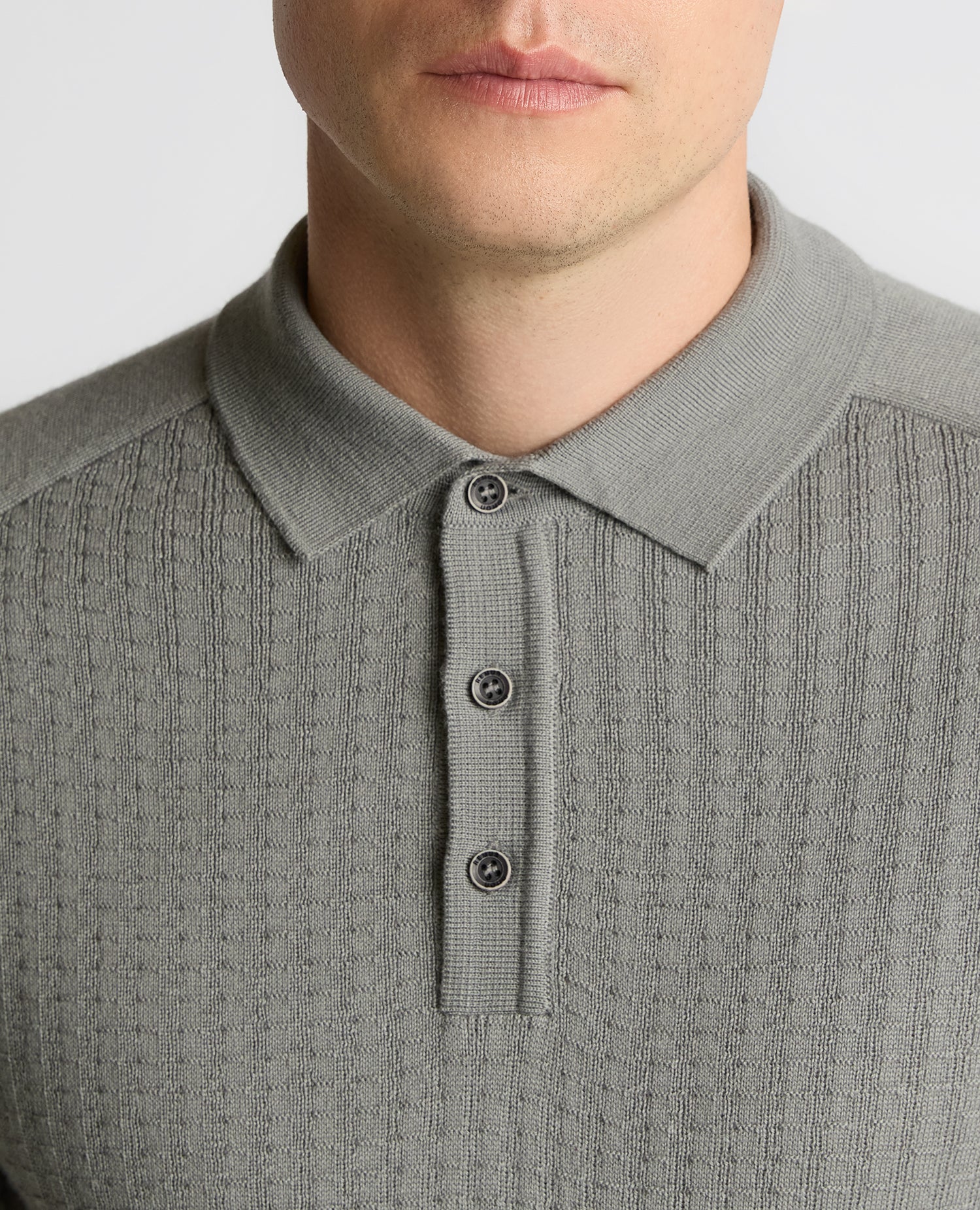 Merino Wool-Blend Knit Polo - Image 4