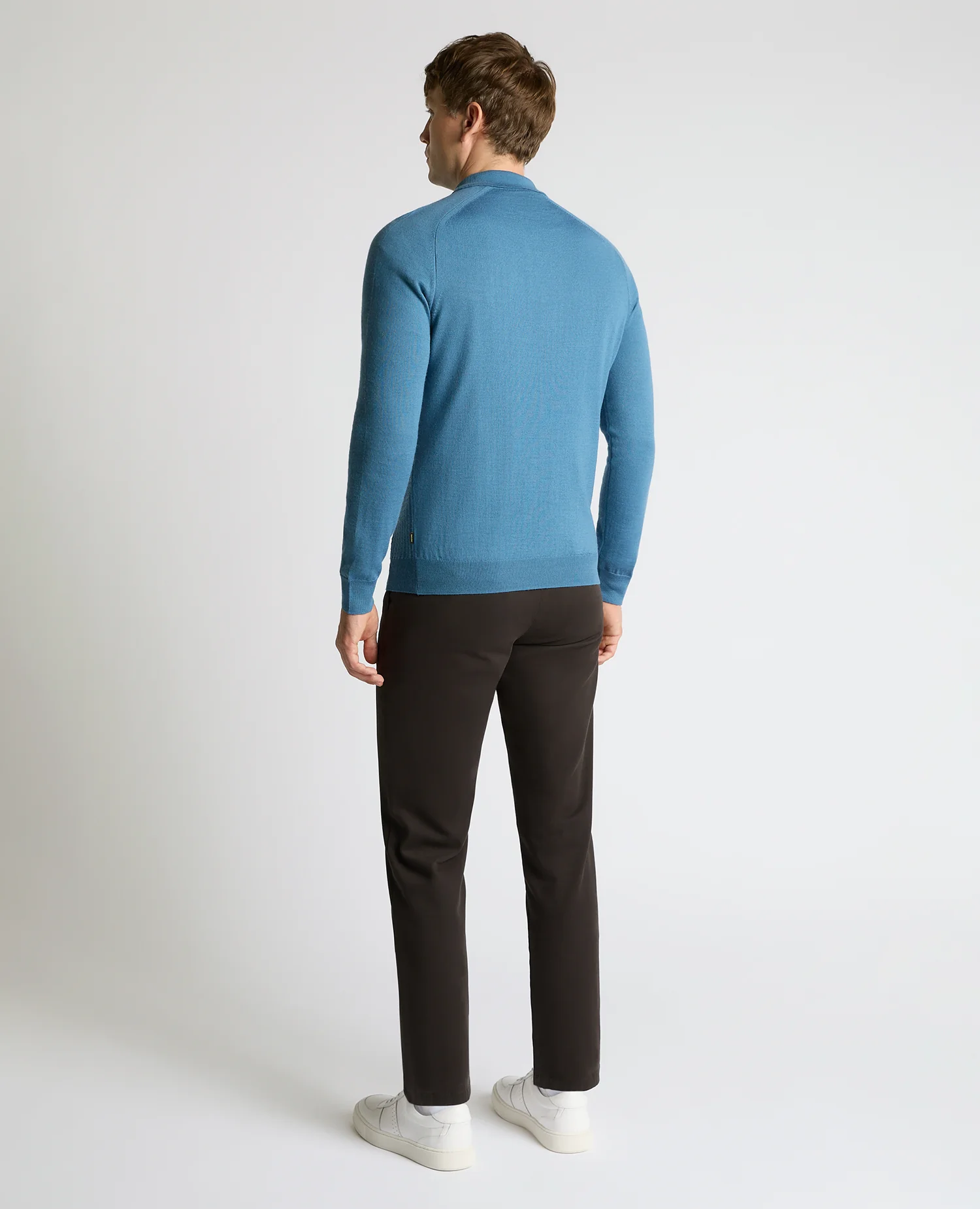 Merino Wool-Blend Knit Polo - Image 3