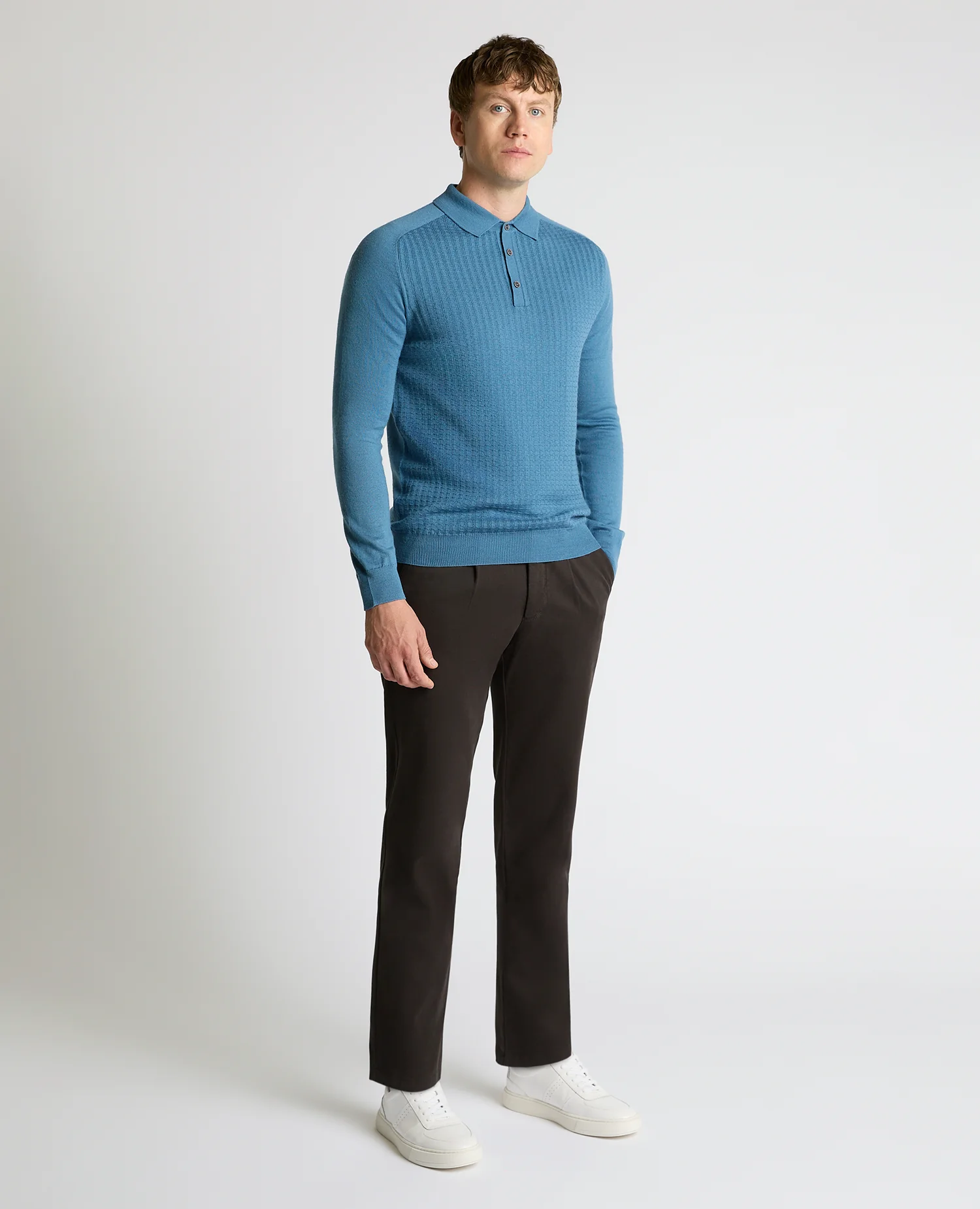 Merino Wool-Blend Knit Polo - Image 4