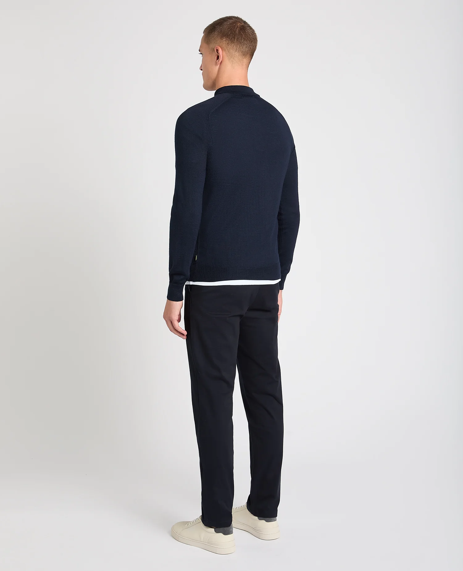 Merino Wool-Blend Knit Polo - Image 3