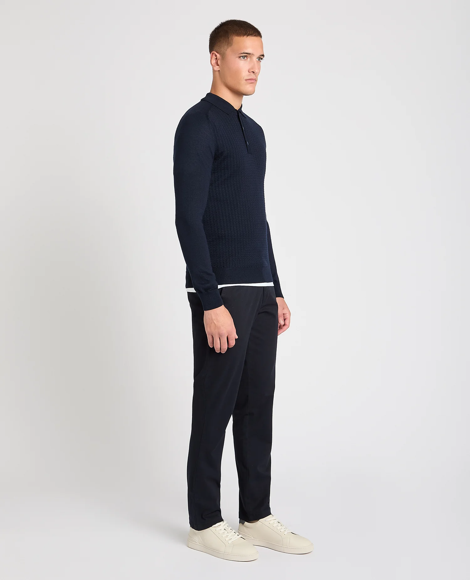Merino Wool-Blend Knit Polo - Image 4