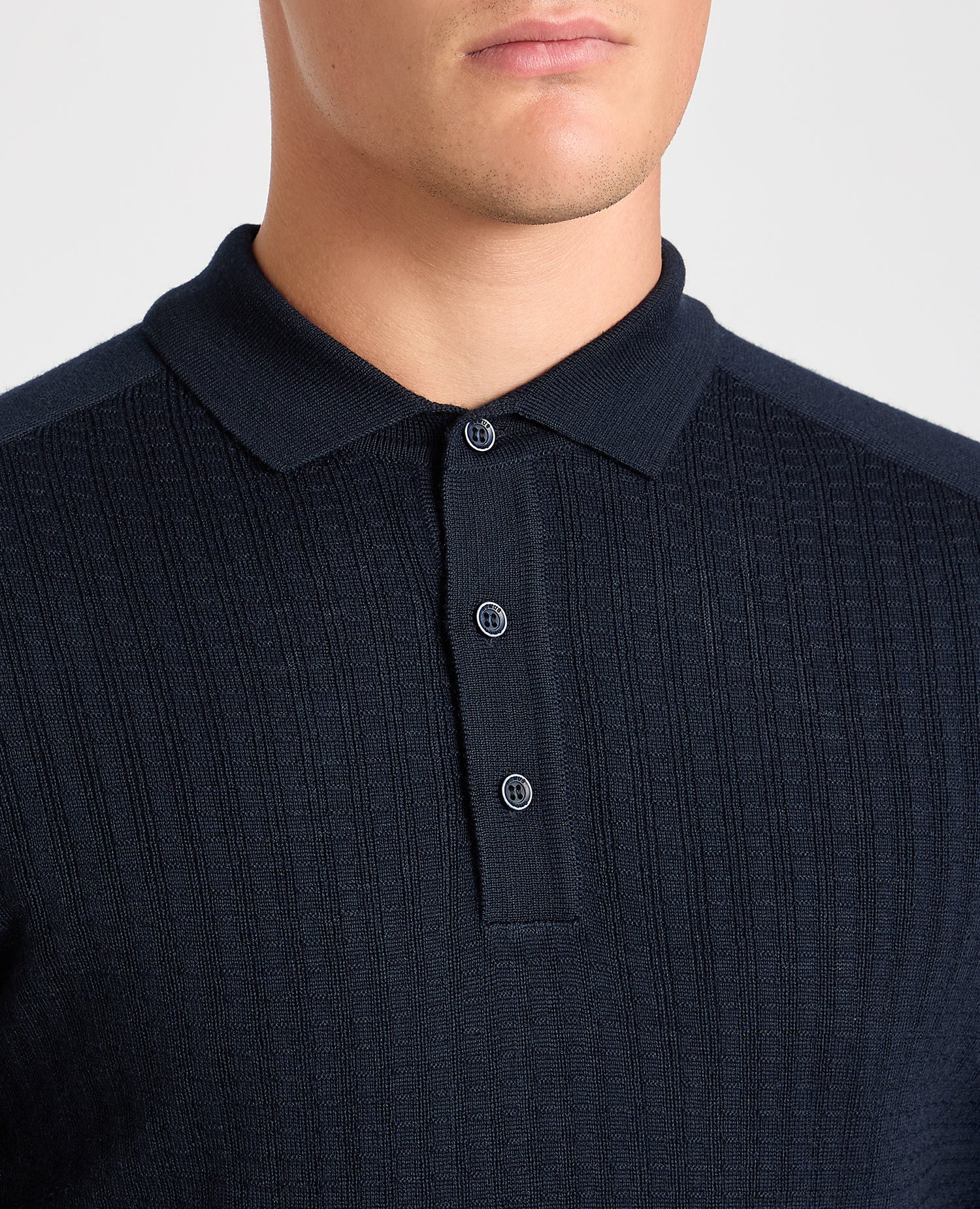 Merino Wool-Blend Knit Polo - Image 5