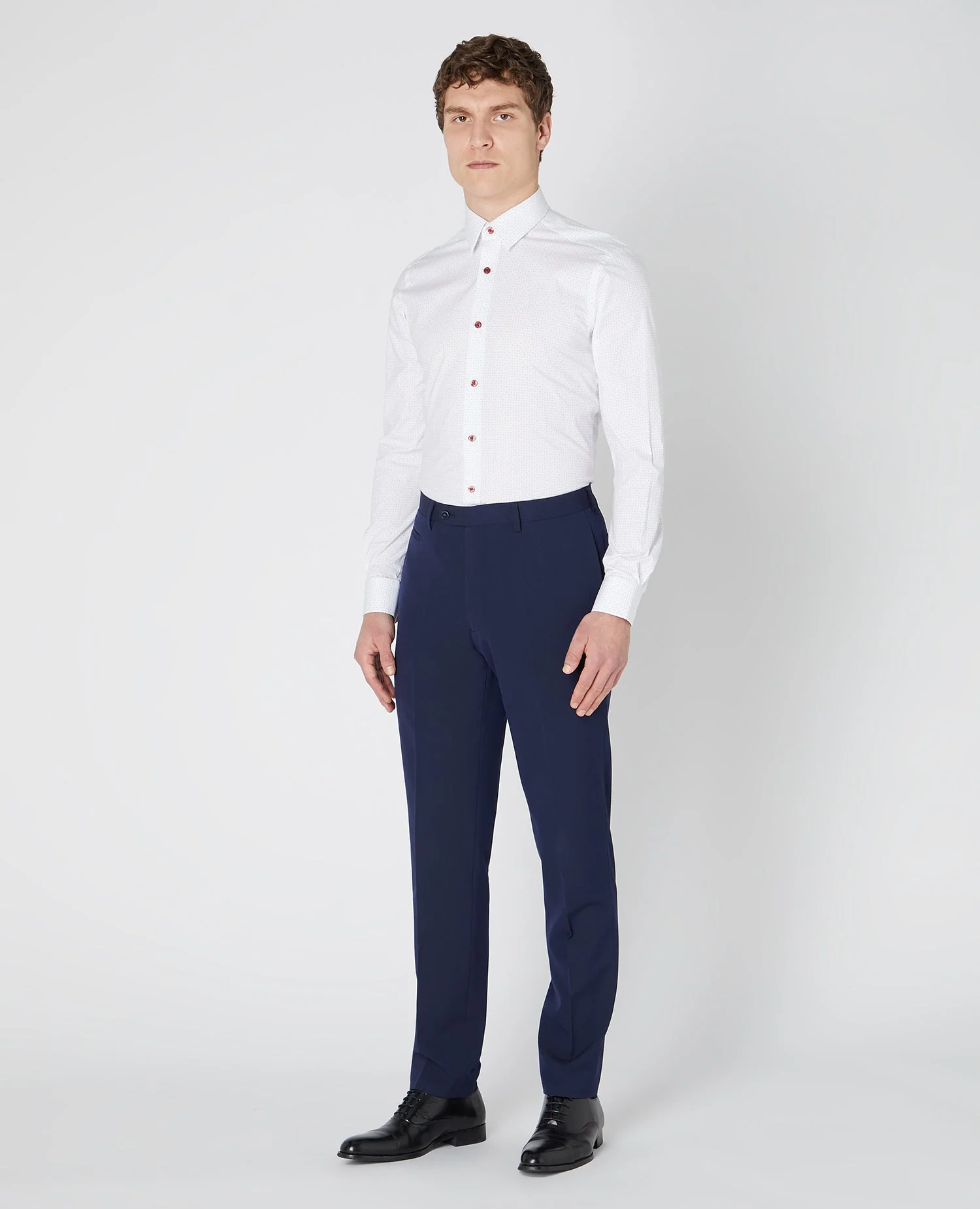 Slim Fit Cotton Print Shirt - Image 2
