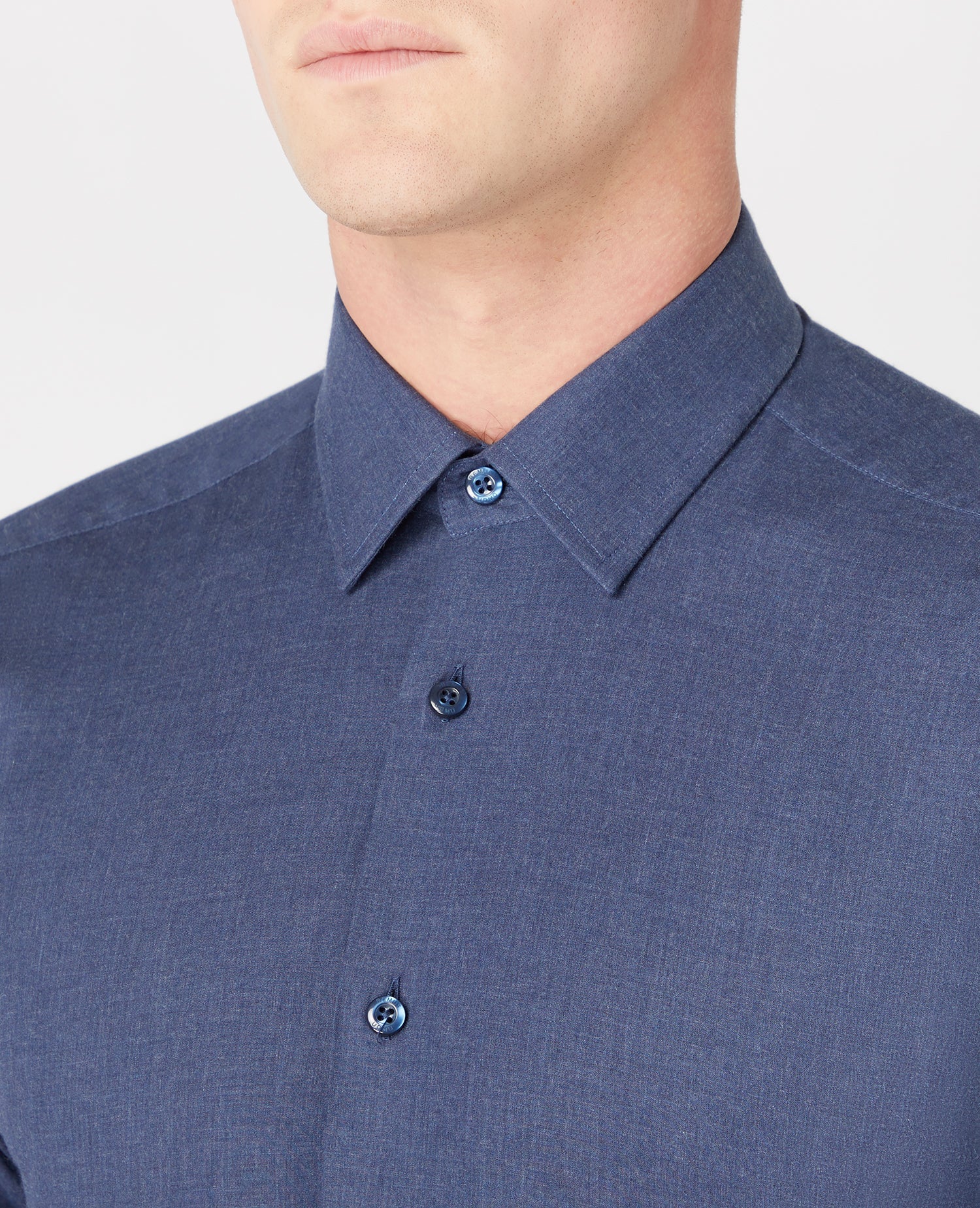 Slim fit cotton shirt - Image 4