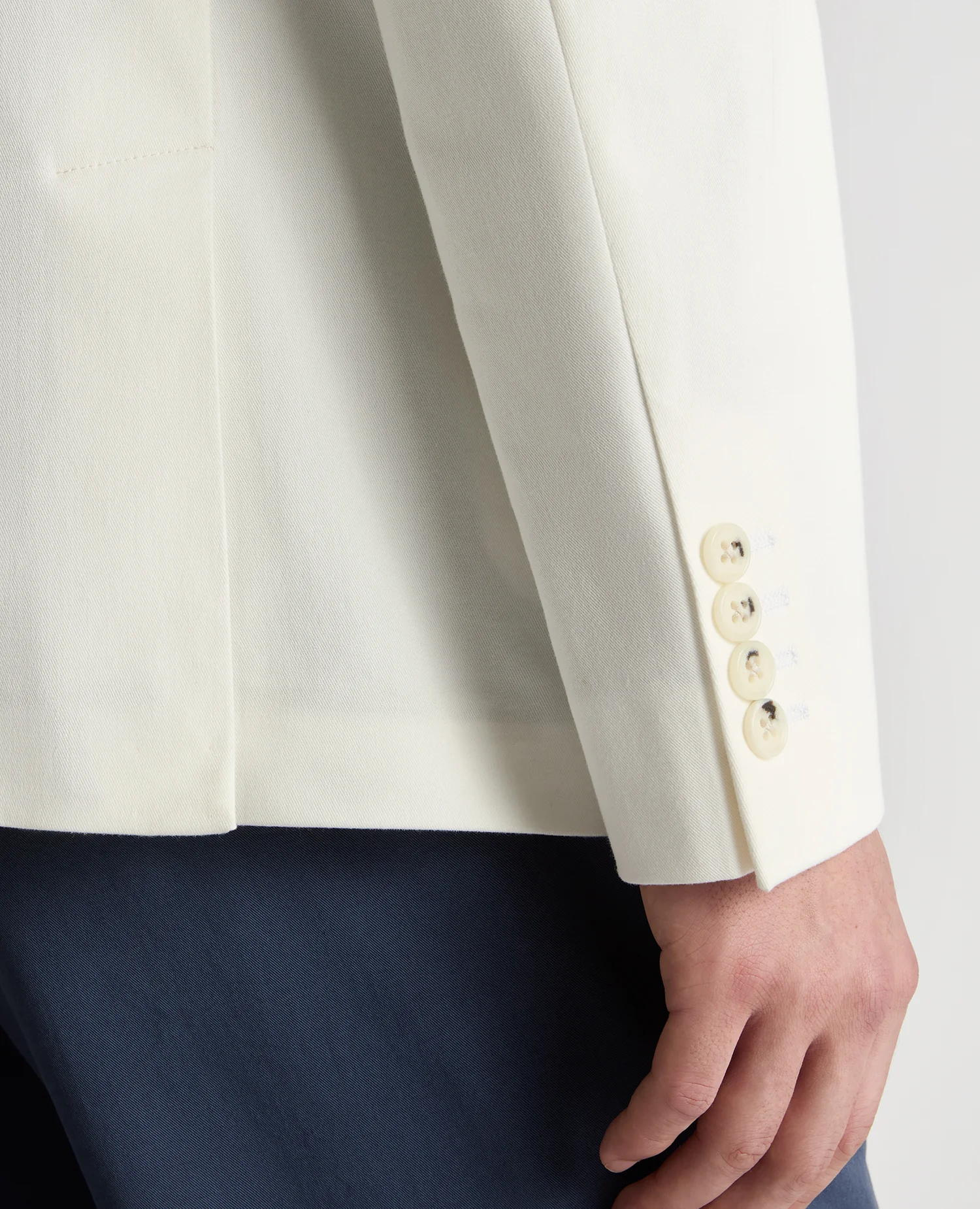 Cotton Stretch Blend Double-Breasted Jacket - Image 5