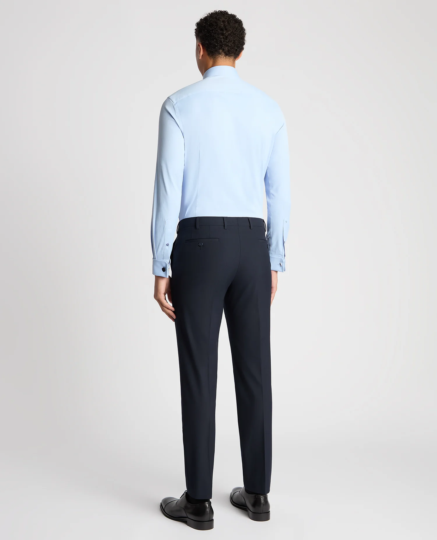 Slim Fit Cotton Stretch Double Cuff Shirt - Image 3