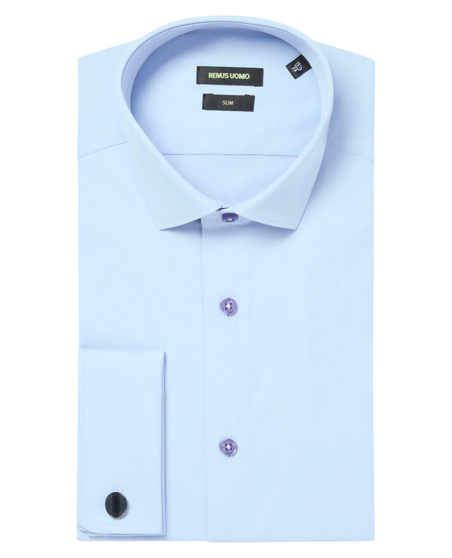 Slim Fit Cotton Stretch Double Cuff Shirt - Image 5