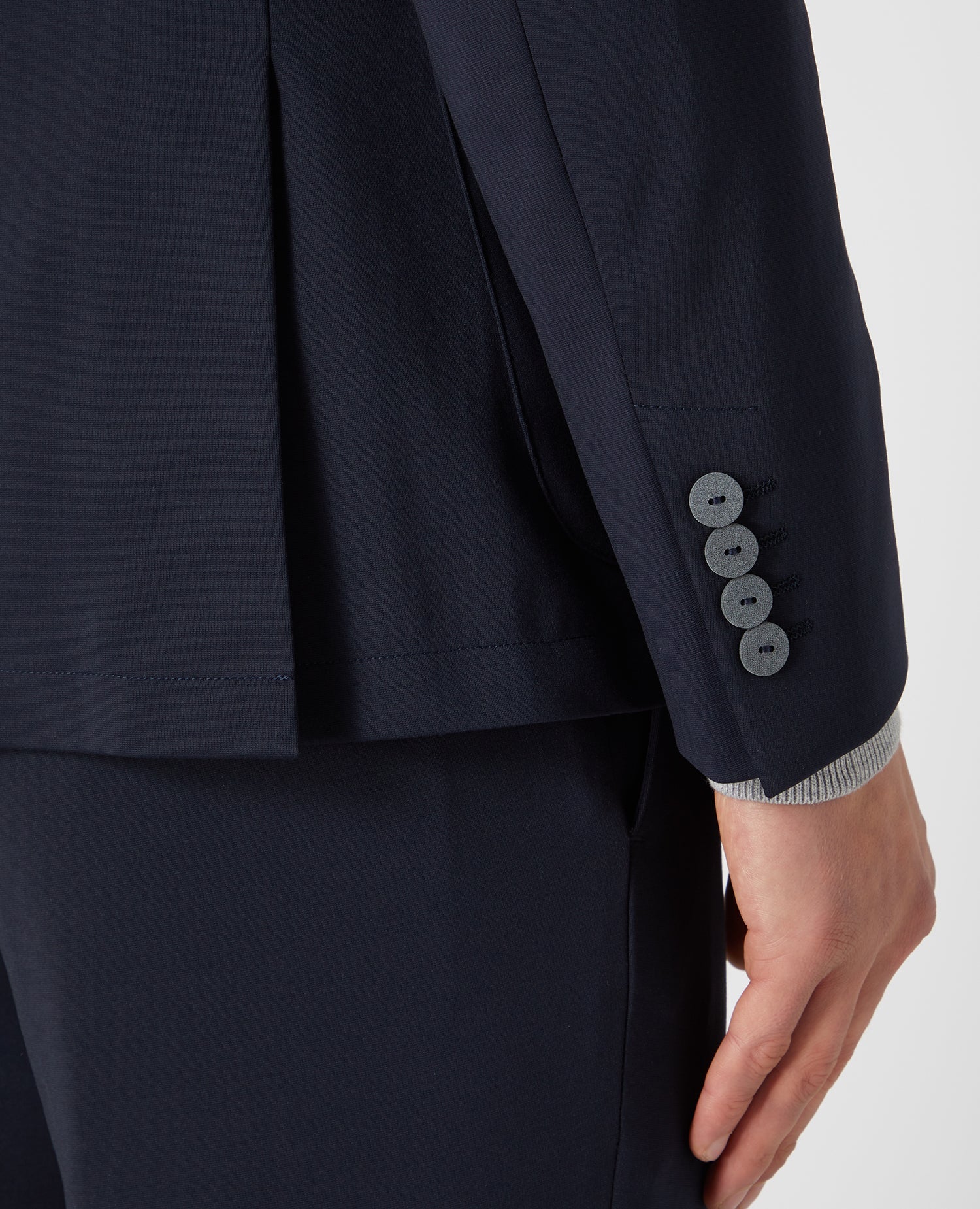 Slim Fit Cotton-Stretch Jersey Jacket - Image 5