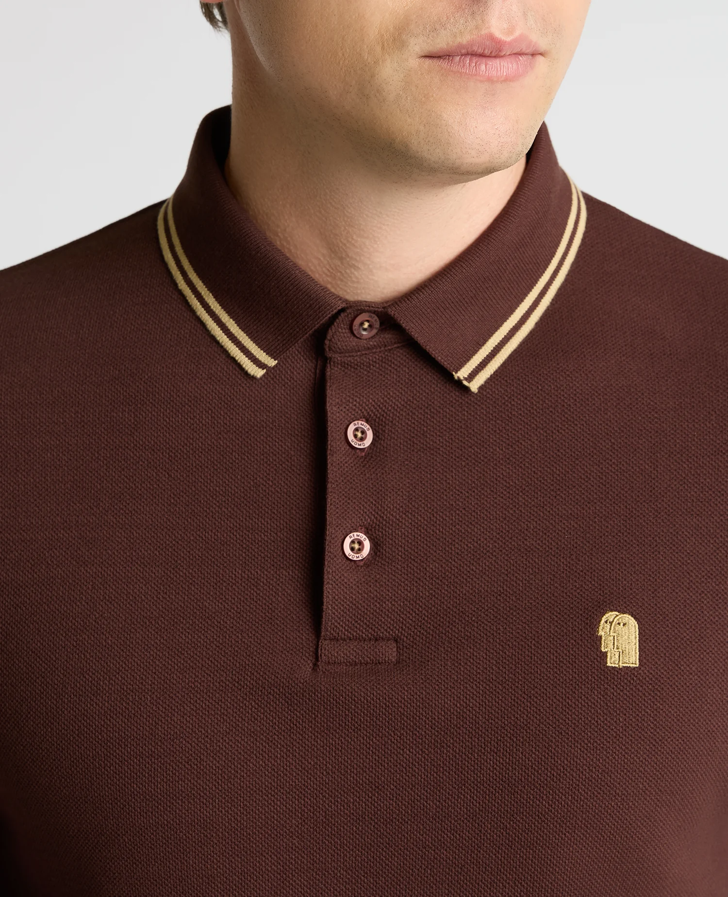 Contrast Collar Cotton-Stretch Polo - Image 5