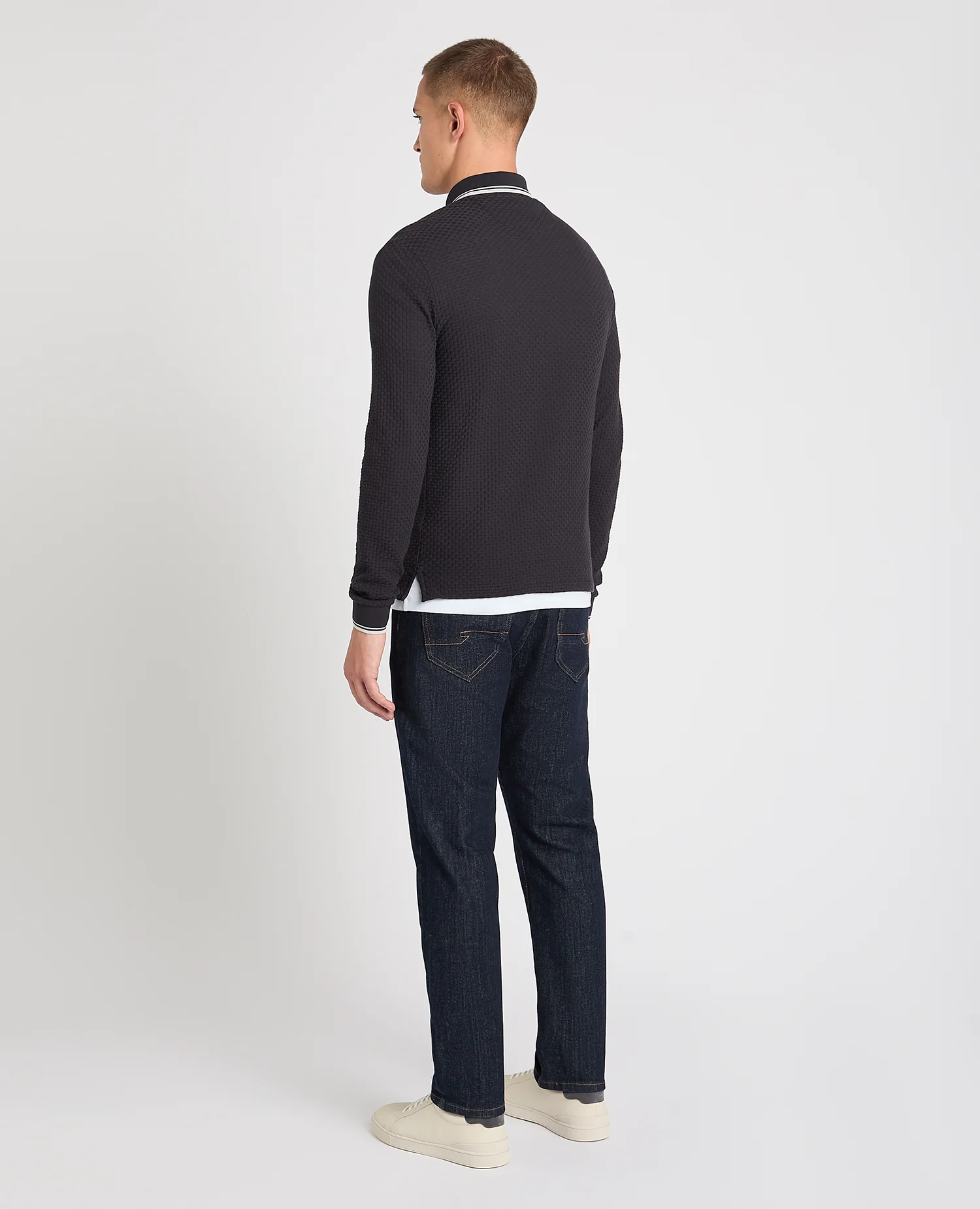 Contrast Collar Jersey Polo - Image 3