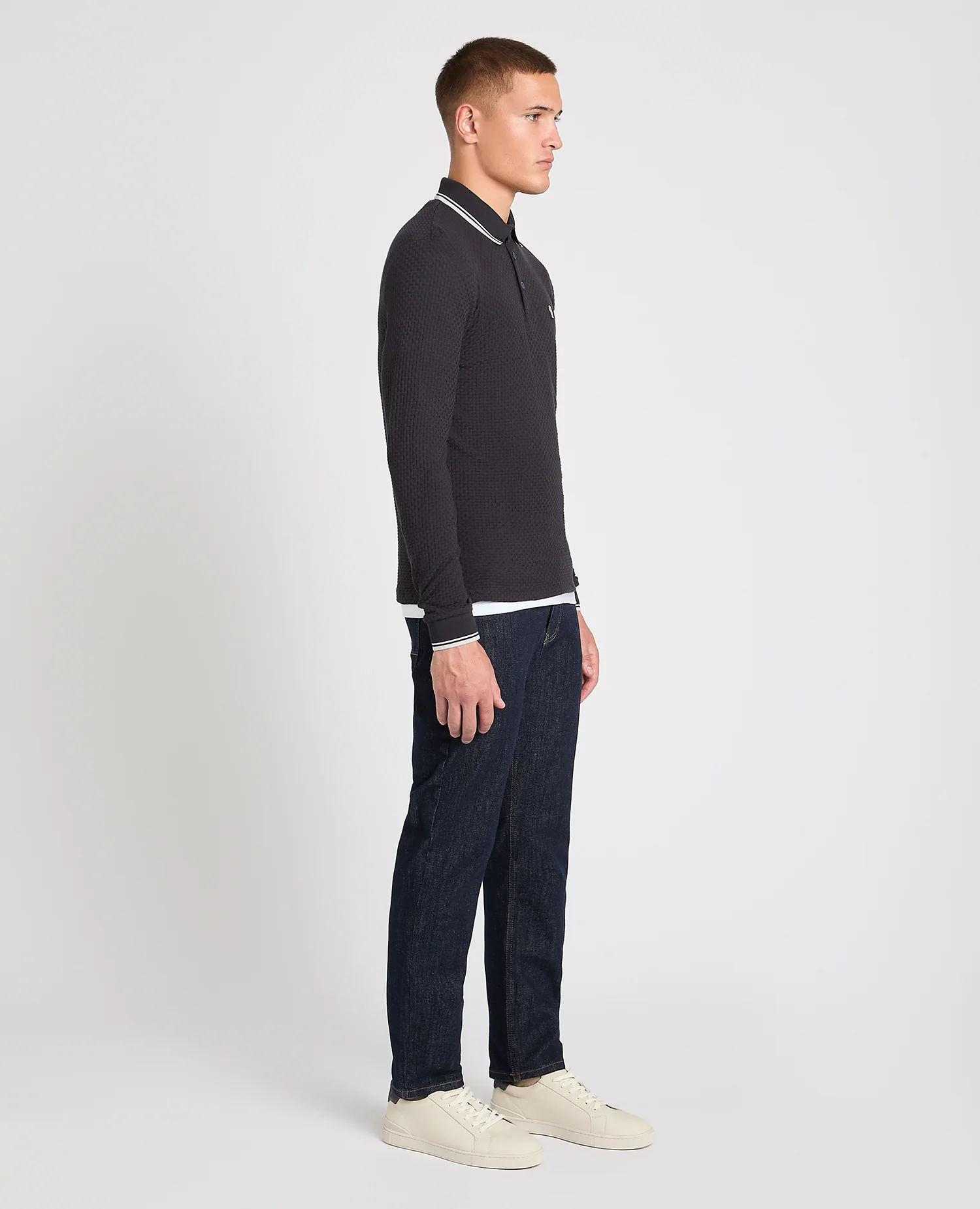 Contrast Collar Jersey Polo - Image 4