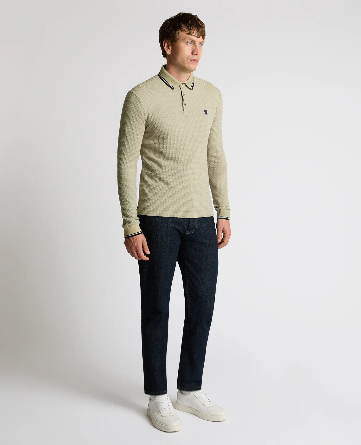 Contrast Collar Jersey Polo - Image 2