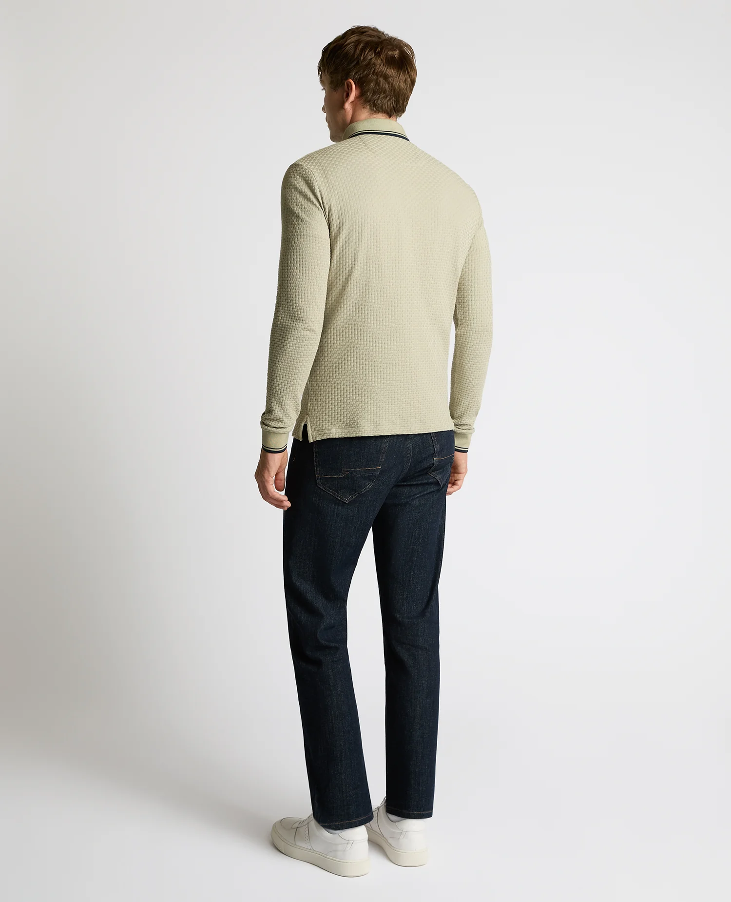 Contrast Collar Jersey Polo - Image 3