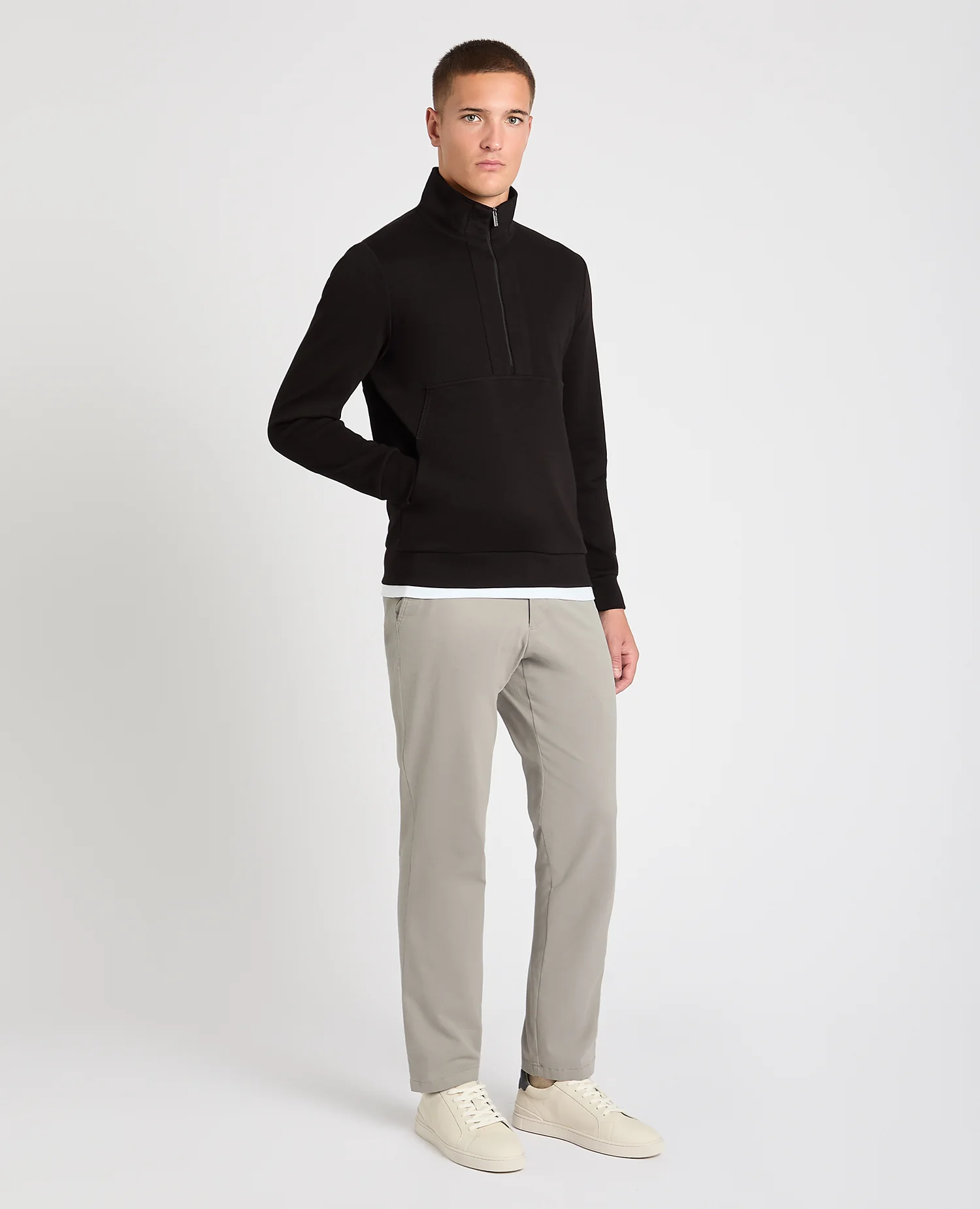 Half-Zip Jersey Sweatshirt - Image 2