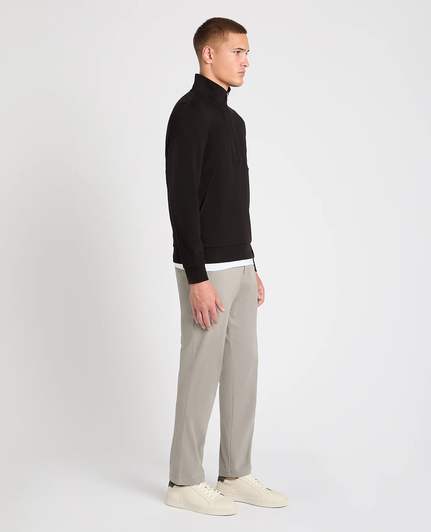 Half-Zip Jersey Sweatshirt - Image 4